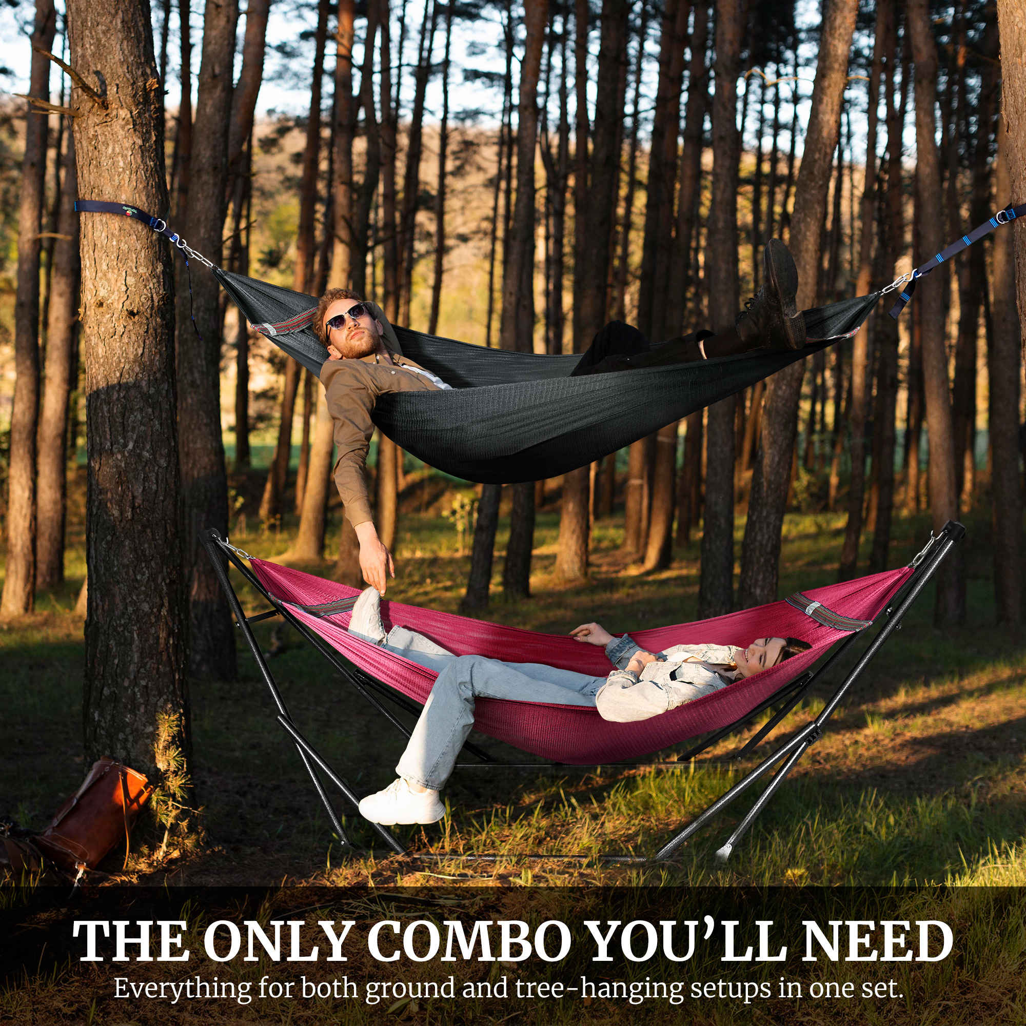 Tranquillo Comfort Set Original Hammock Stand for Ultimate Relaxation Megsu