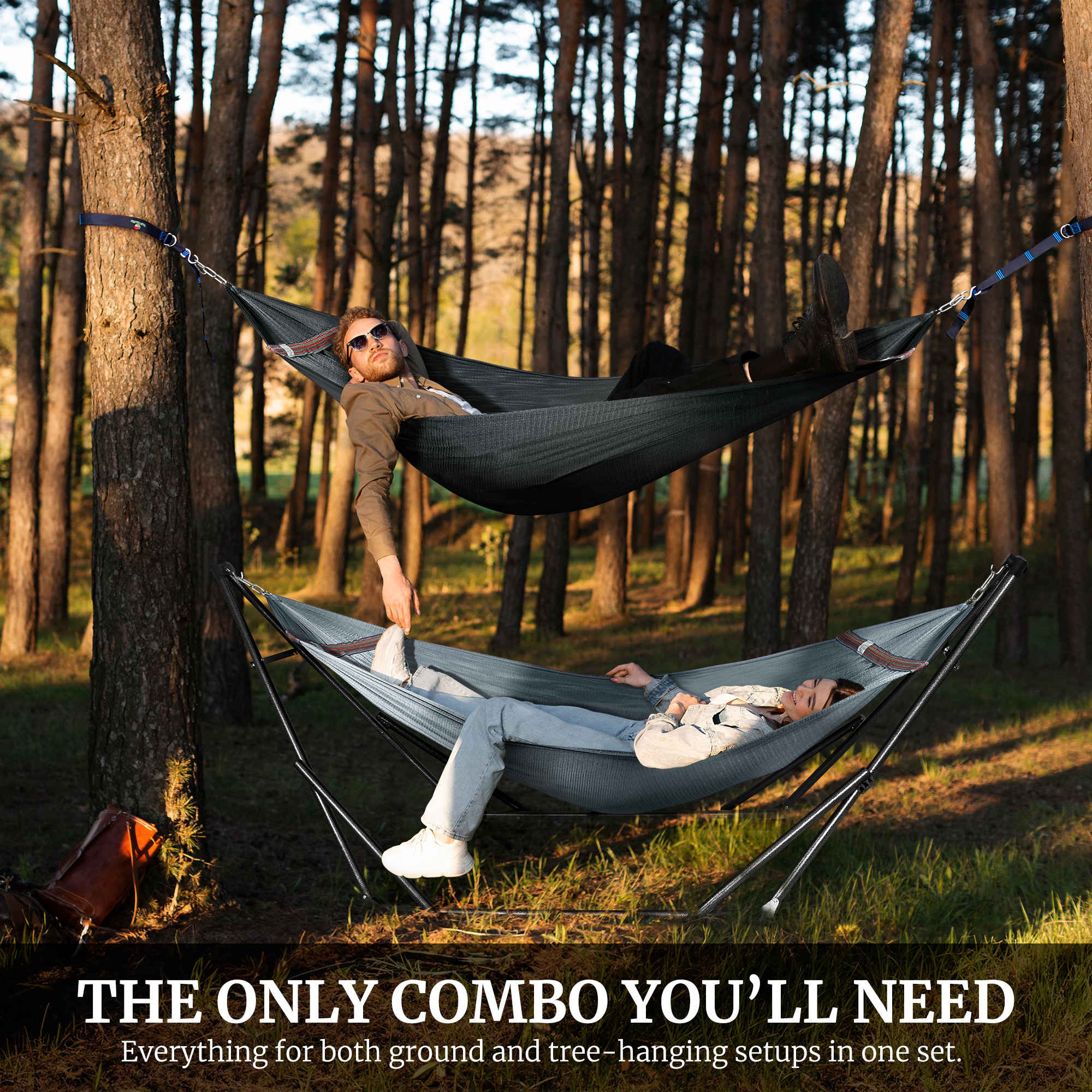 Tranquillo Comfort Set Original Hammock Stand for Ultimate Relaxation Megsu