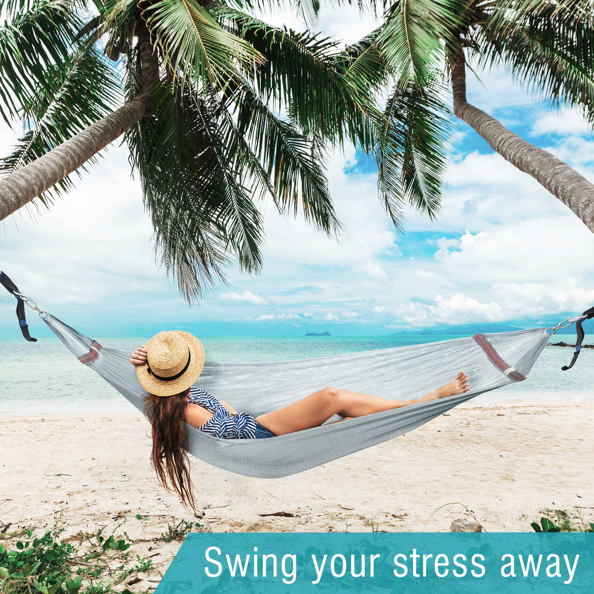 Tranquillo Universal 2-Person Double Hammock for Ultimate Relaxation Megsu