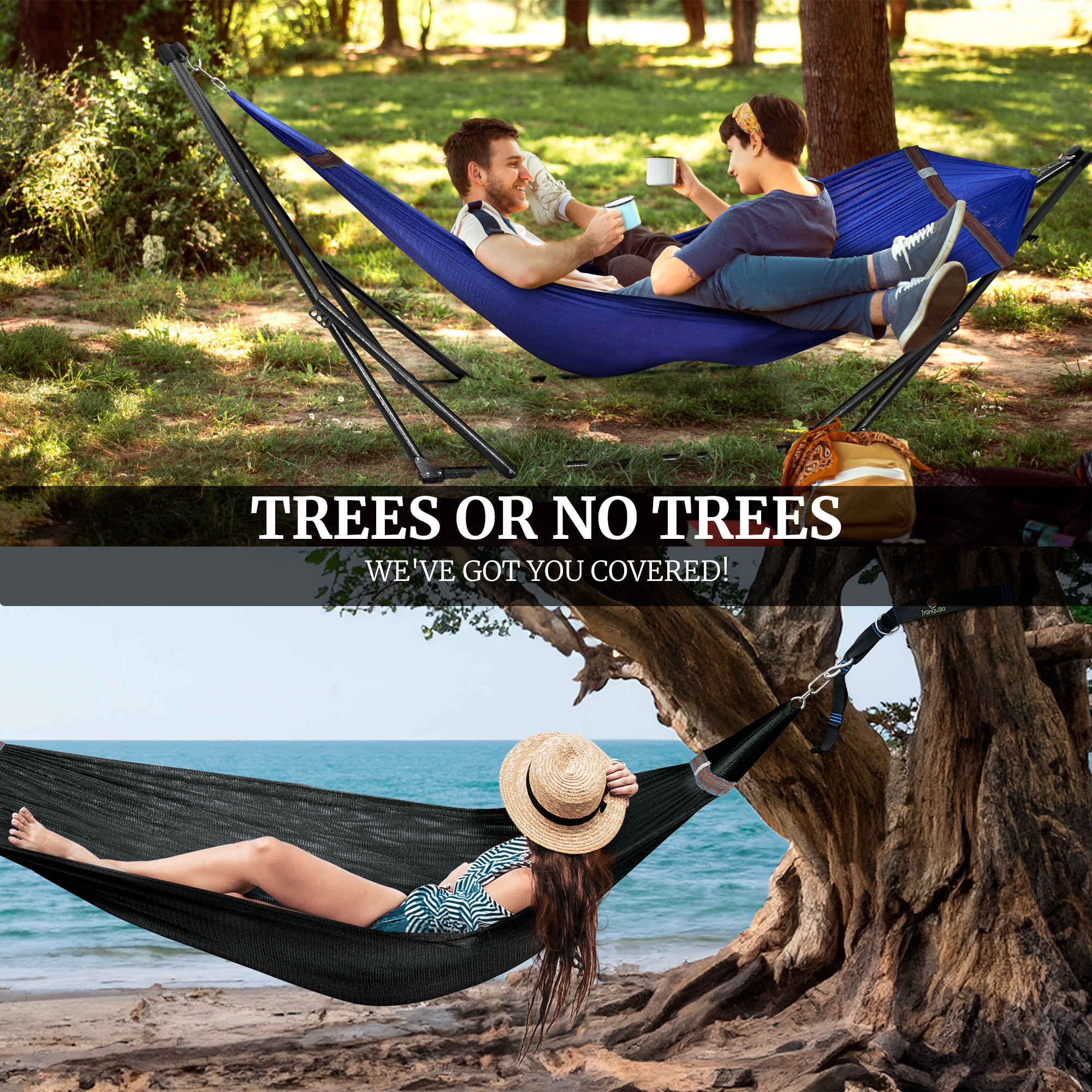 Tranquillo Comfort Set Original Hammock Stand for Ultimate Relaxation Megsu
