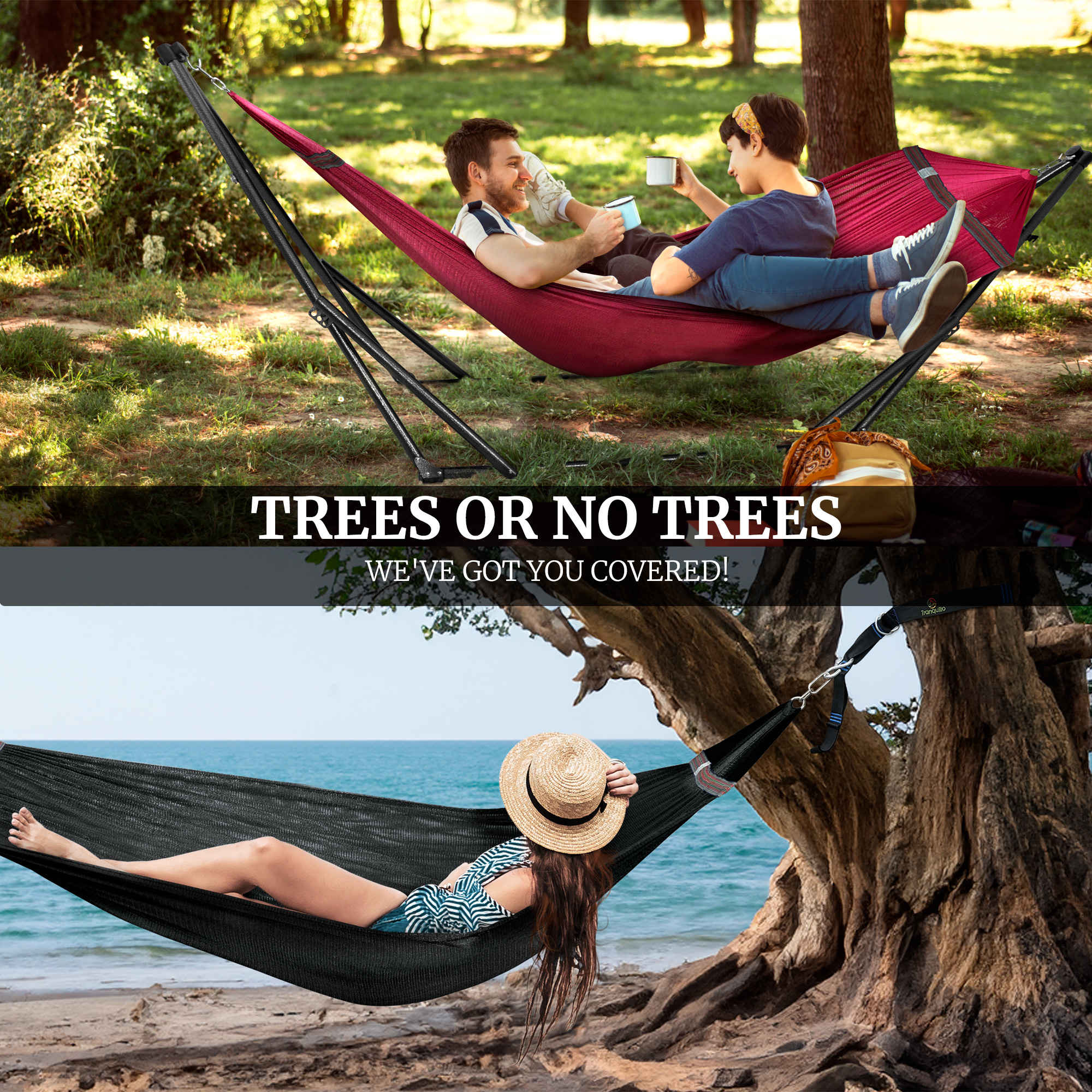 Tranquillo Comfort Set Original Hammock Stand for Ultimate Relaxation Megsu