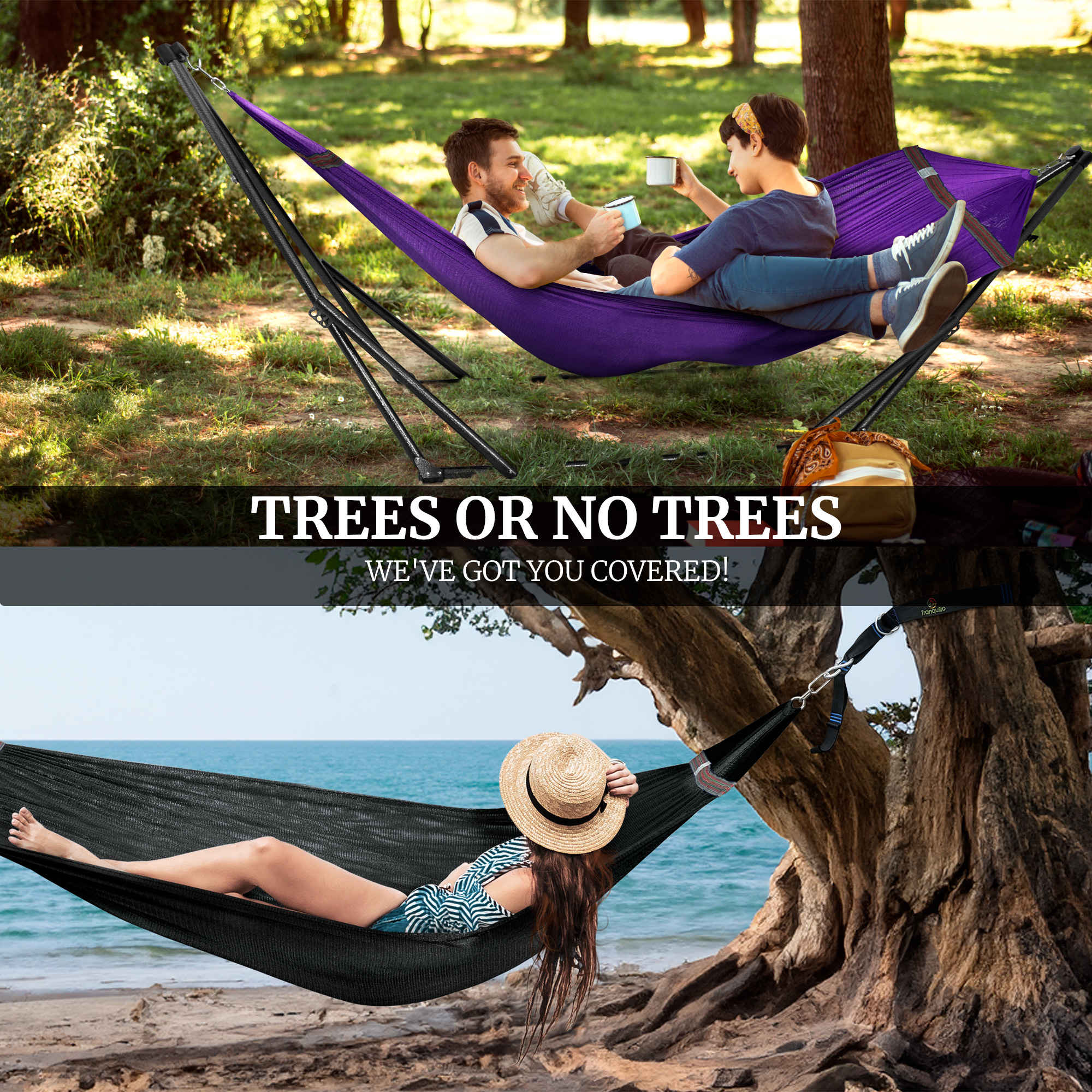 Tranquillo Comfort Set Original Hammock Stand for Ultimate Relaxation Megsu