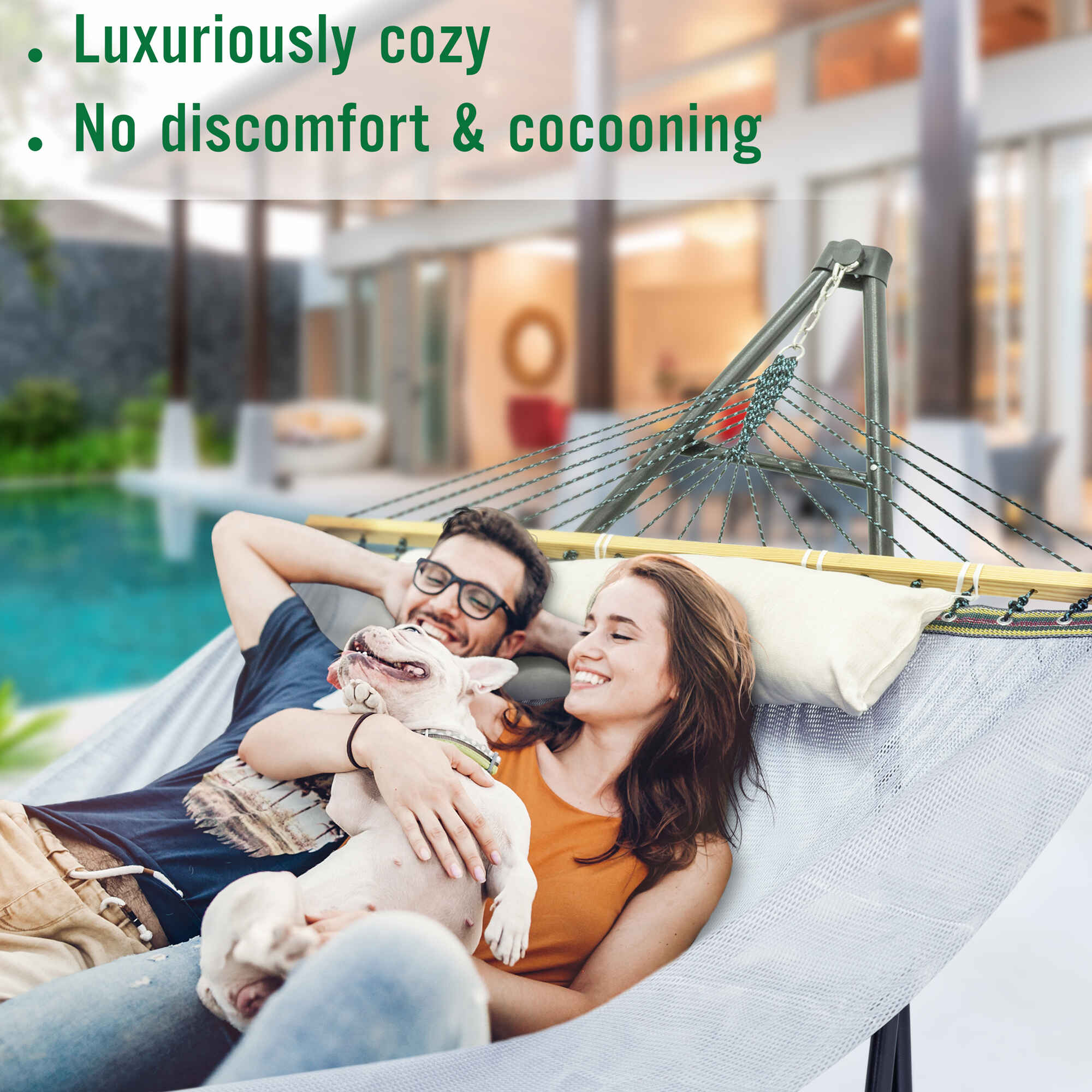 Tranquillo Unity Adjustable Hammock Stand for Ultimate Relaxation Megsu
