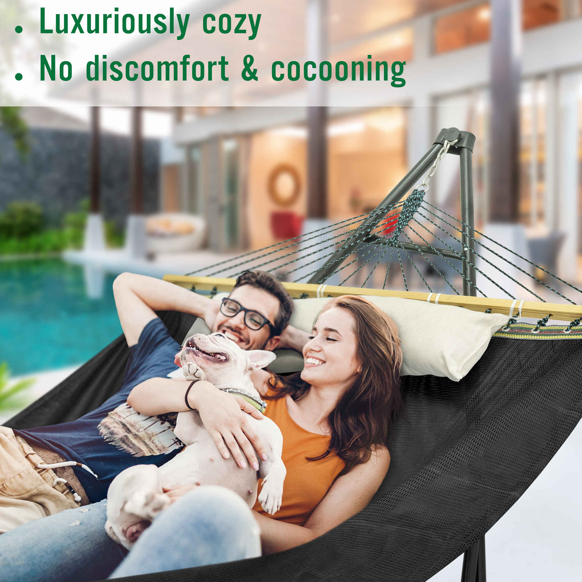 Tranquillo Unity Adjustable Hammock Stand for Ultimate Relaxation Megsu
