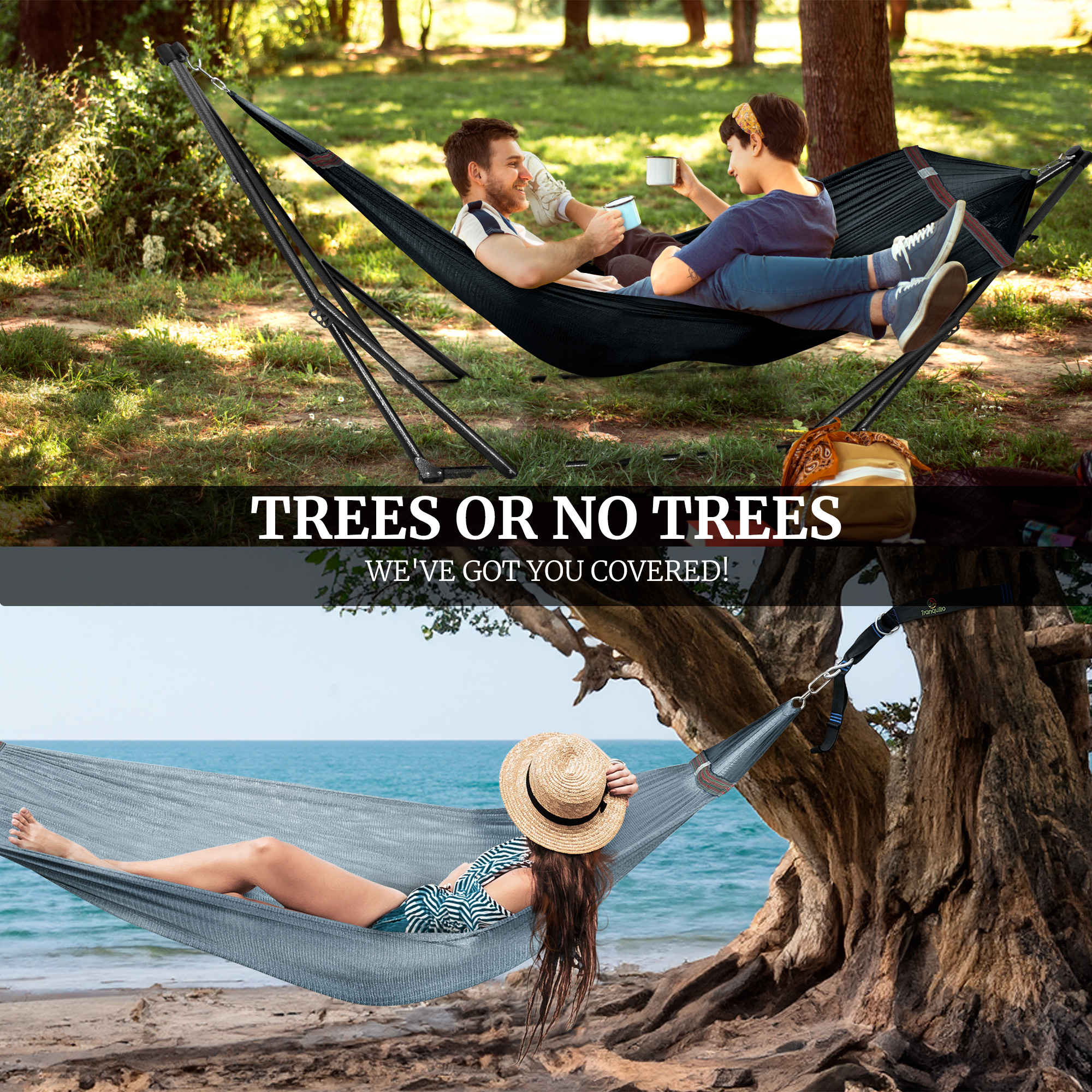 Tranquillo Comfort Set Original Hammock Stand for Ultimate Relaxation Megsu