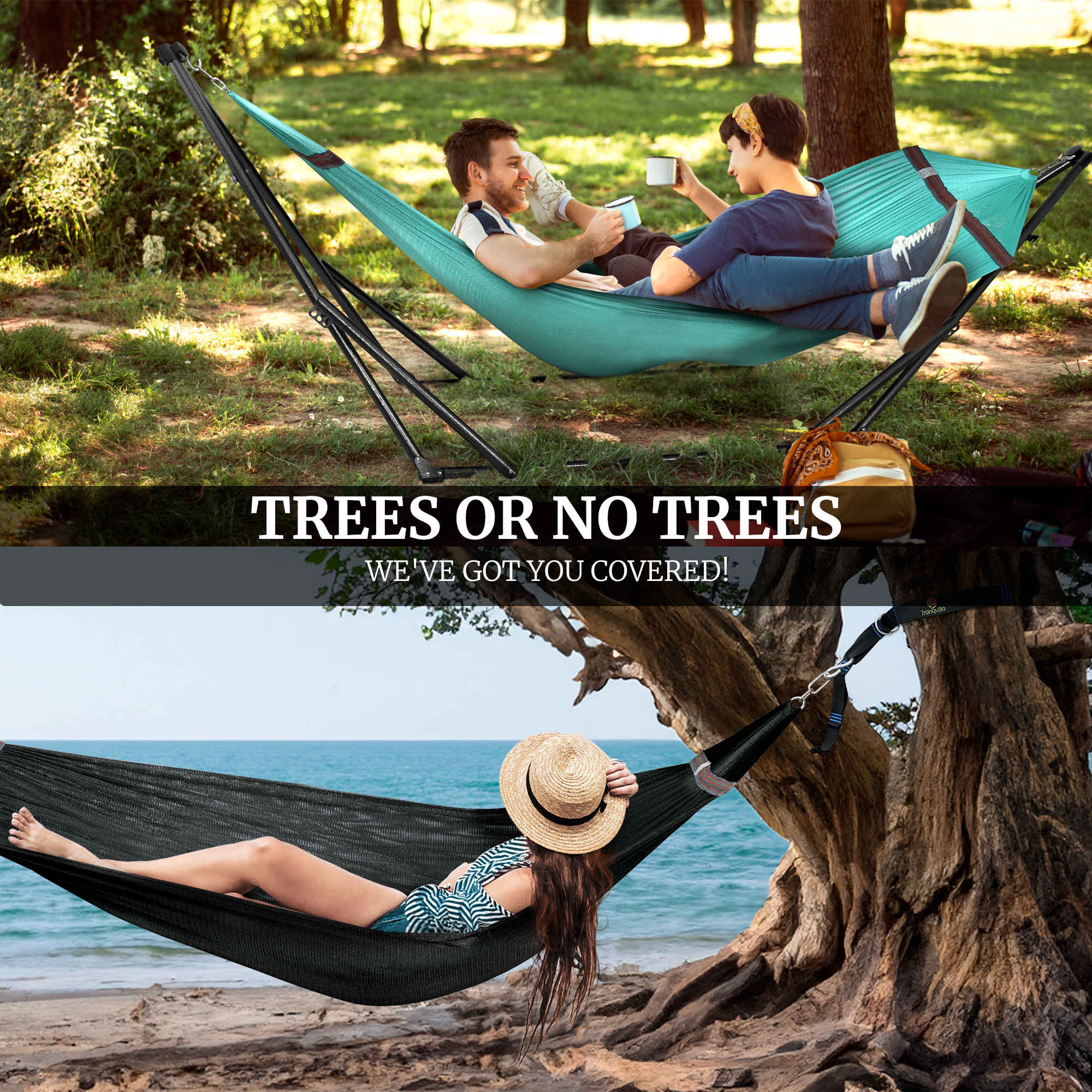 Tranquillo Comfort Set Original Hammock Stand for Ultimate Relaxation Megsu