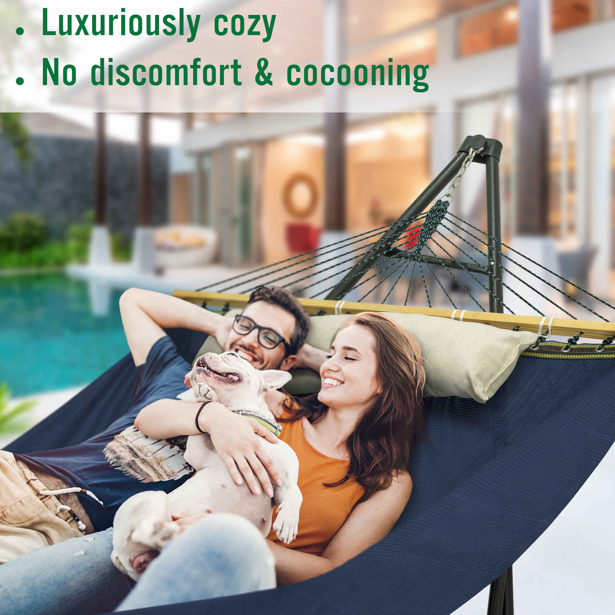 Tranquillo Unity Adjustable Hammock Stand for Ultimate Relaxation Megsu