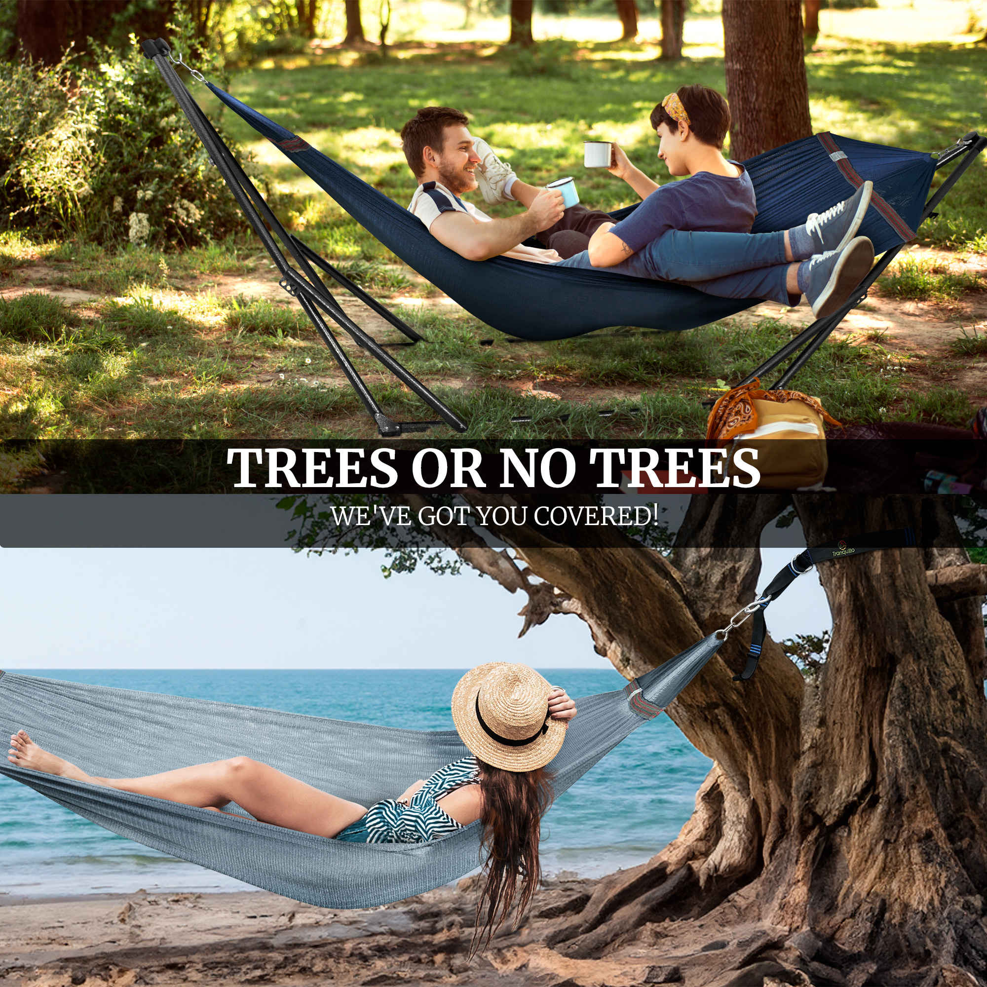 Tranquillo Comfort Set Original Hammock Stand for Ultimate Relaxation Megsu