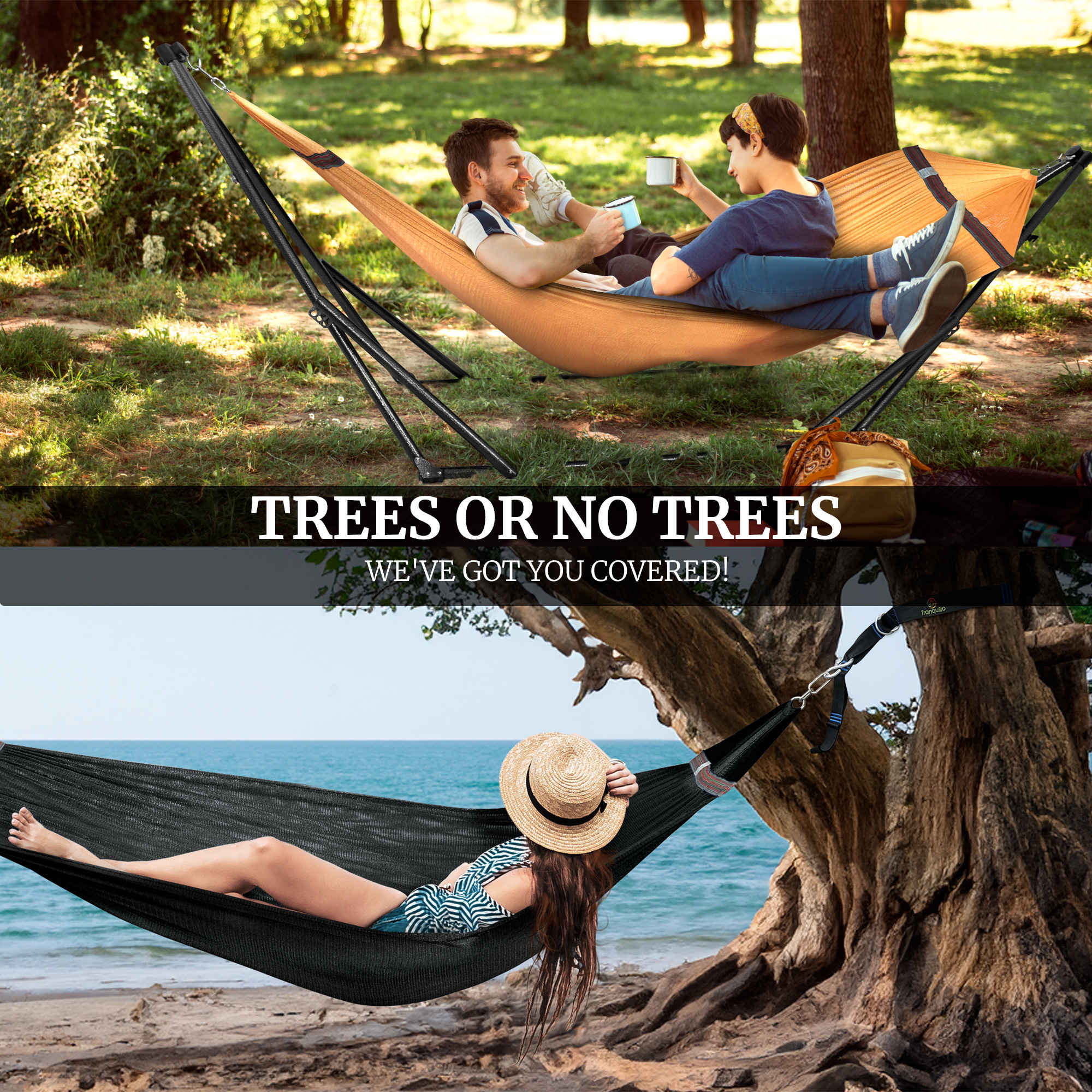 Tranquillo Comfort Set Original Hammock Stand for Ultimate Relaxation Megsu