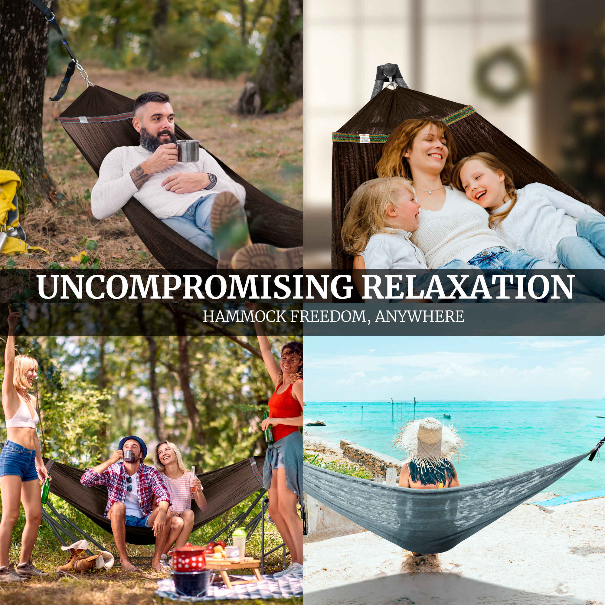 Tranquillo Comfort Set Original Hammock Stand for Ultimate Relaxation Megsu