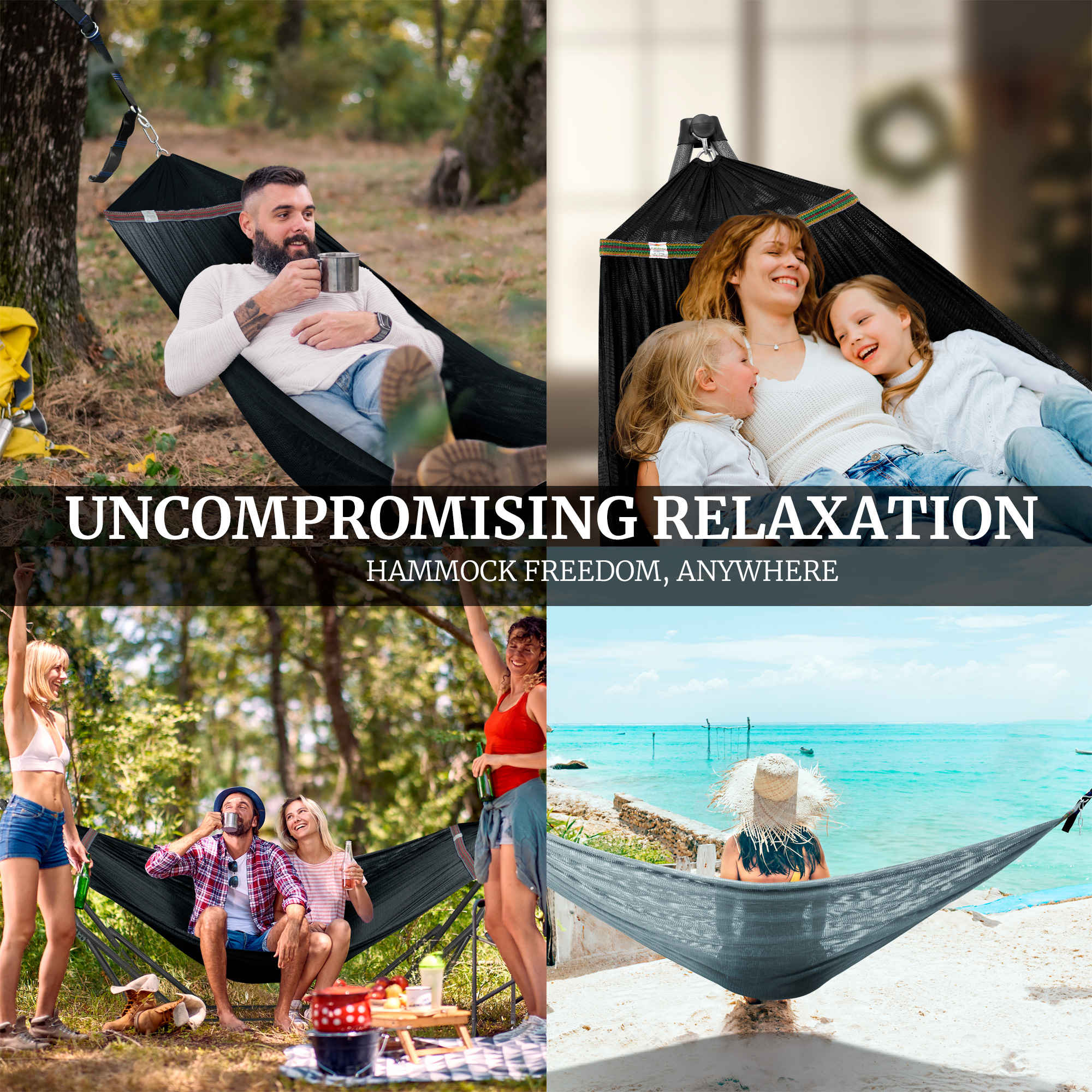 Tranquillo Comfort Set Original Hammock Stand for Ultimate Relaxation Megsu
