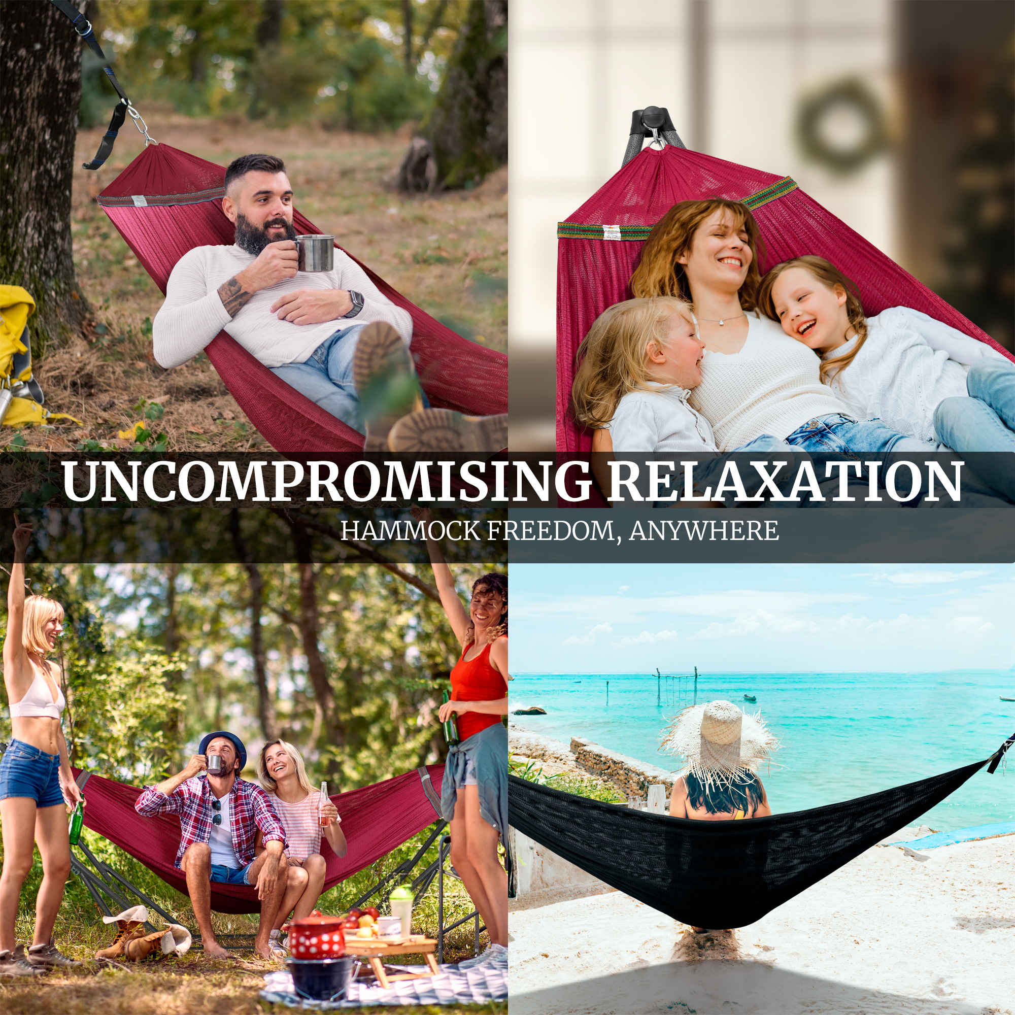 Tranquillo Comfort Set Original Hammock Stand for Ultimate Relaxation Megsu