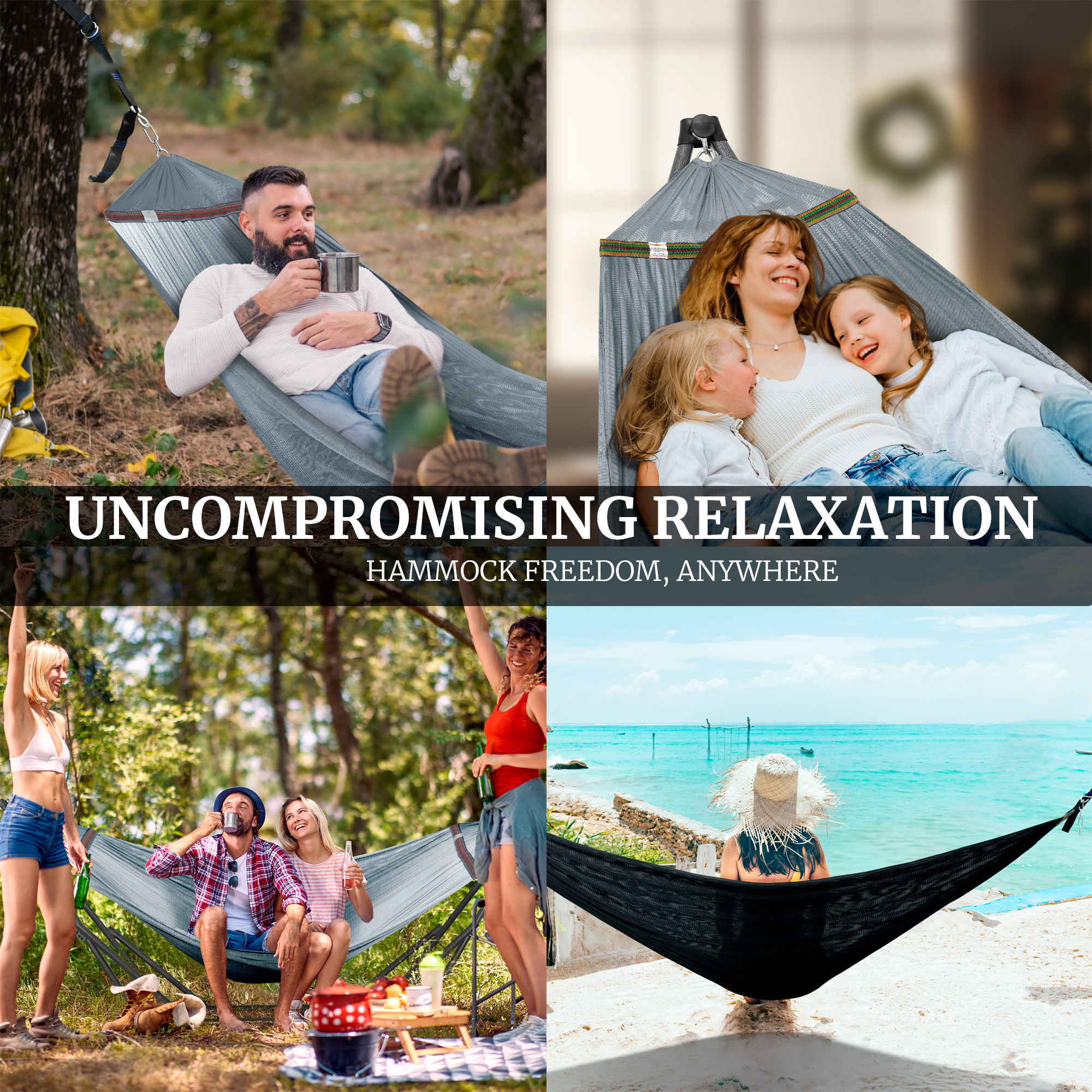 Tranquillo Comfort Set Original Hammock Stand for Ultimate Relaxation Megsu