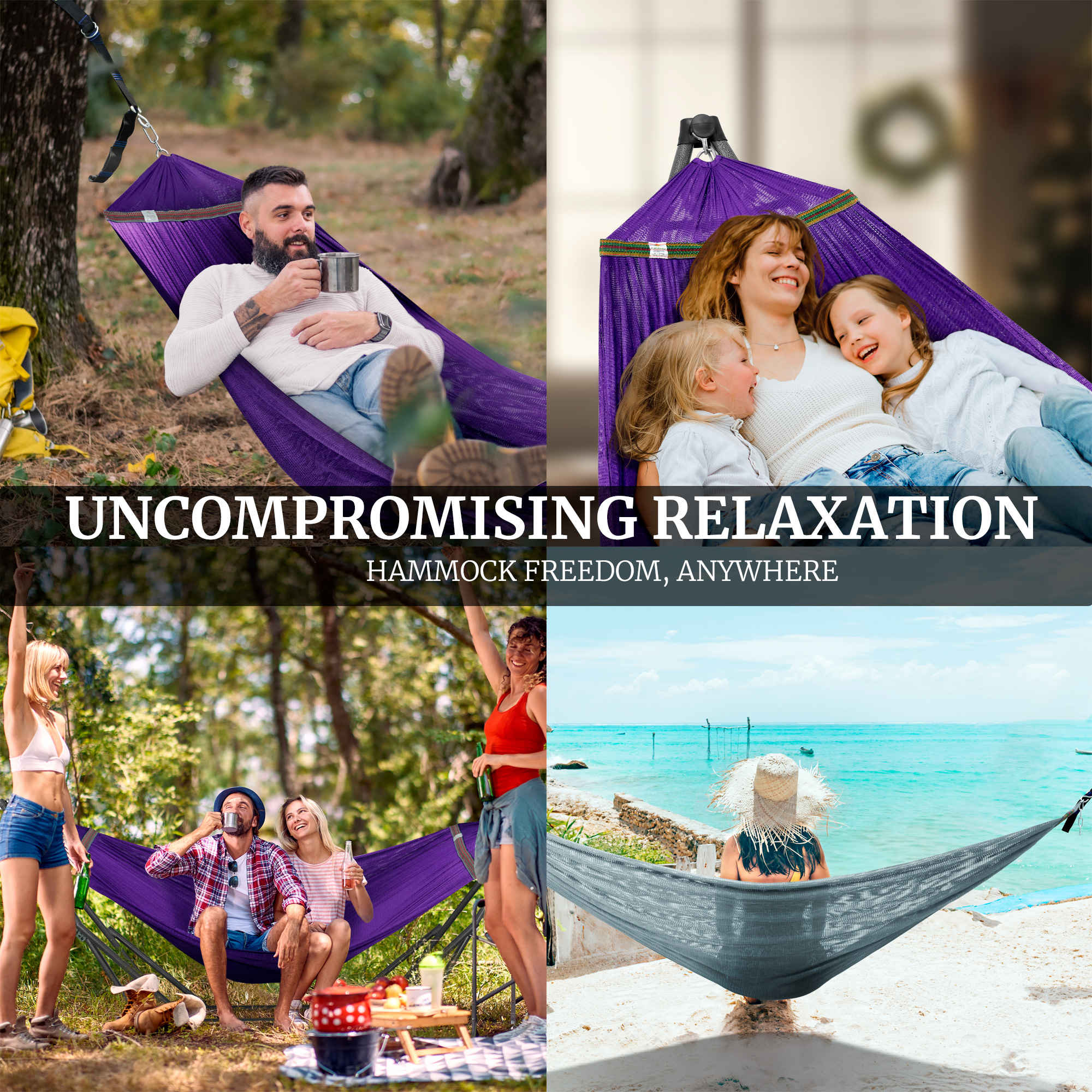 Tranquillo Comfort Set Original Hammock Stand for Ultimate Relaxation Megsu