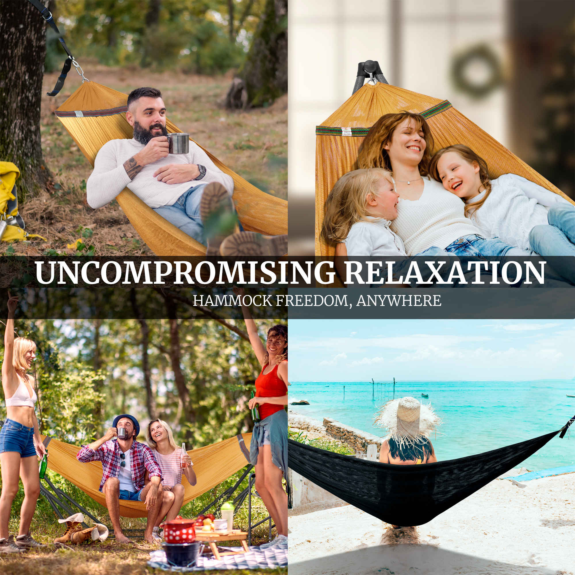 Tranquillo Comfort Set Original Hammock Stand for Ultimate Relaxation Megsu
