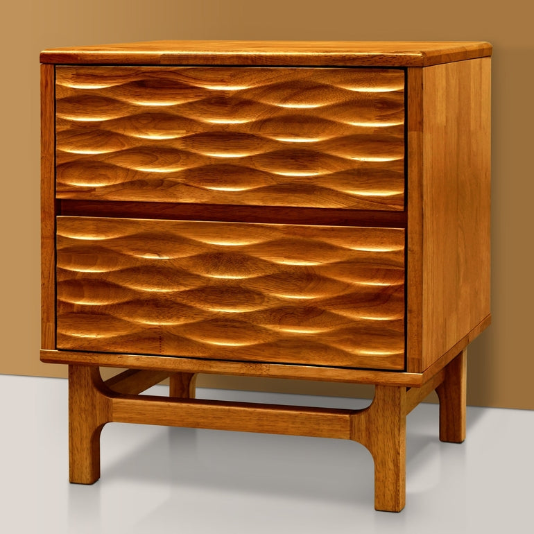 Elara Solid Wood Nightstand Megsu