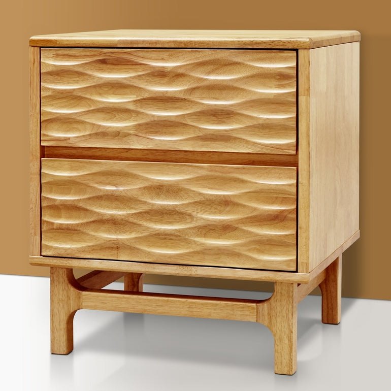 Elara Solid Wood Nightstand Megsu