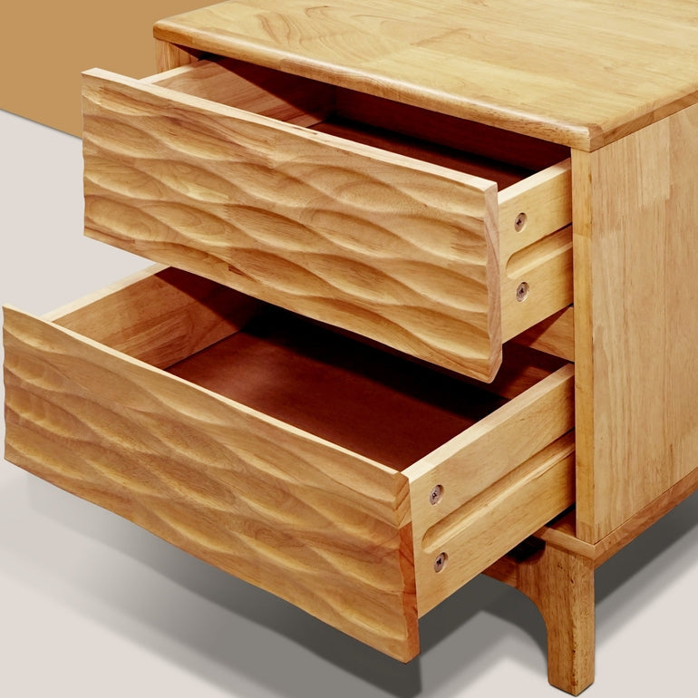 Elara Solid Wood Nightstand Megsu