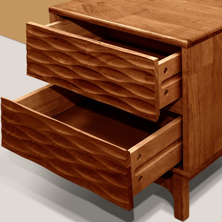 Elara Solid Wood Nightstand Megsu