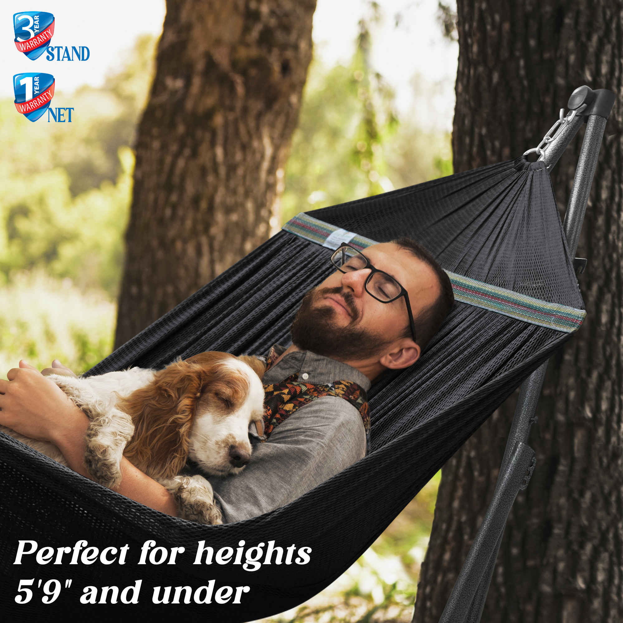 Tranquillo Uniki Collapsible Hammock Stand for Ultimate Relaxation Megsu