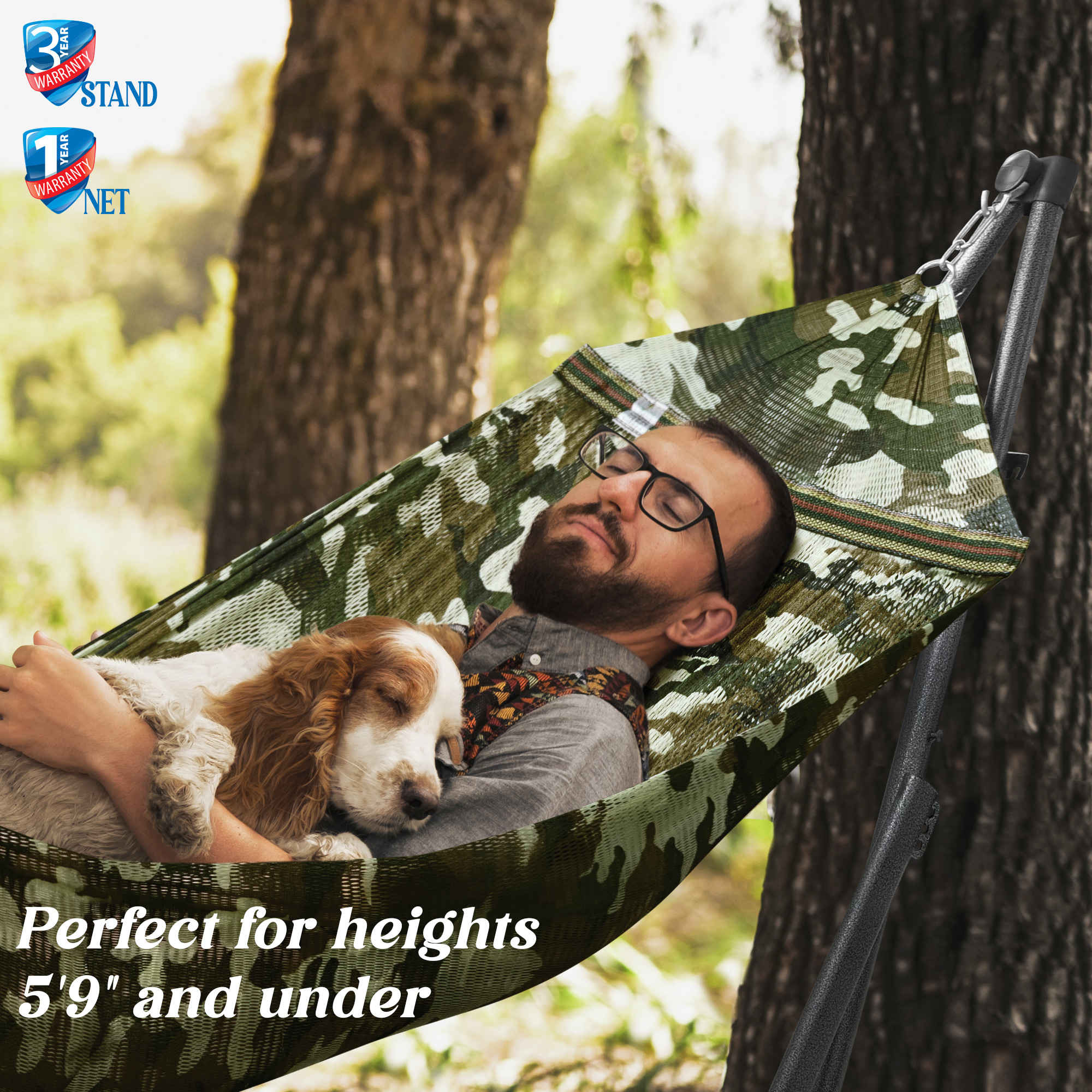Tranquillo Uniki Collapsible Hammock Stand for Ultimate Relaxation Megsu
