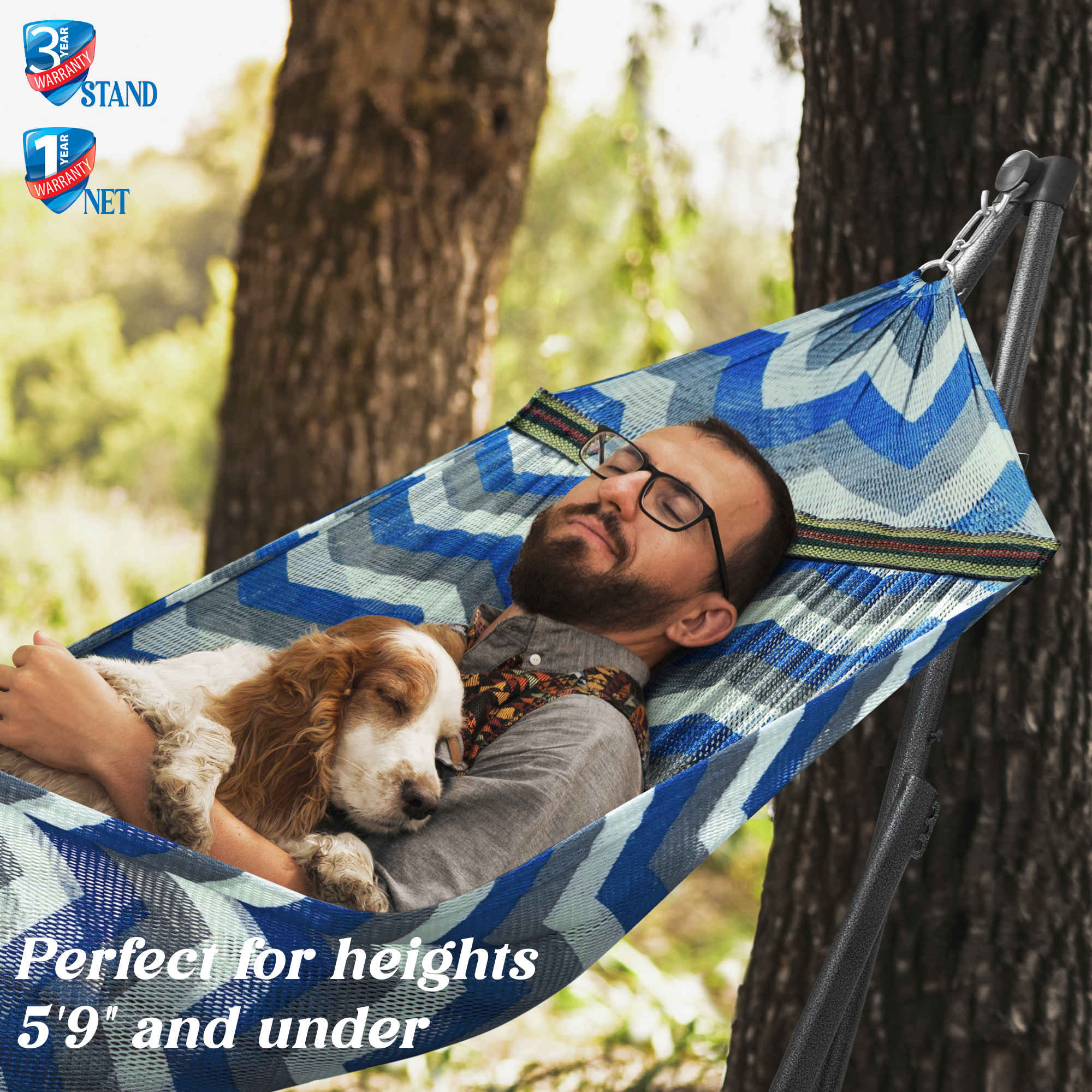 Tranquillo Uniki Collapsible Hammock Stand for Ultimate Relaxation Megsu