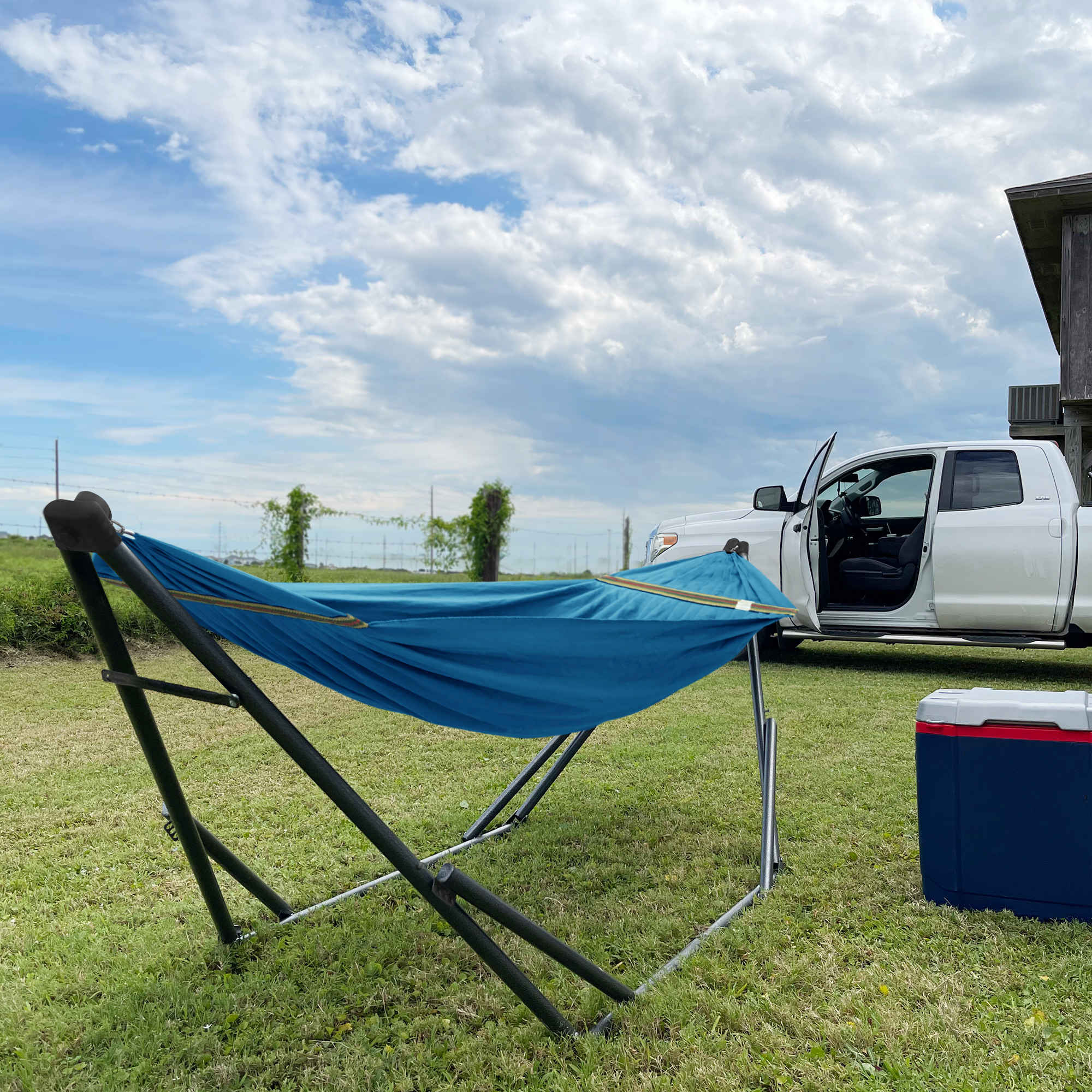 Tranquillo Uniki Canvas Hammock with Stand for Ultimate Relaxation Megsu