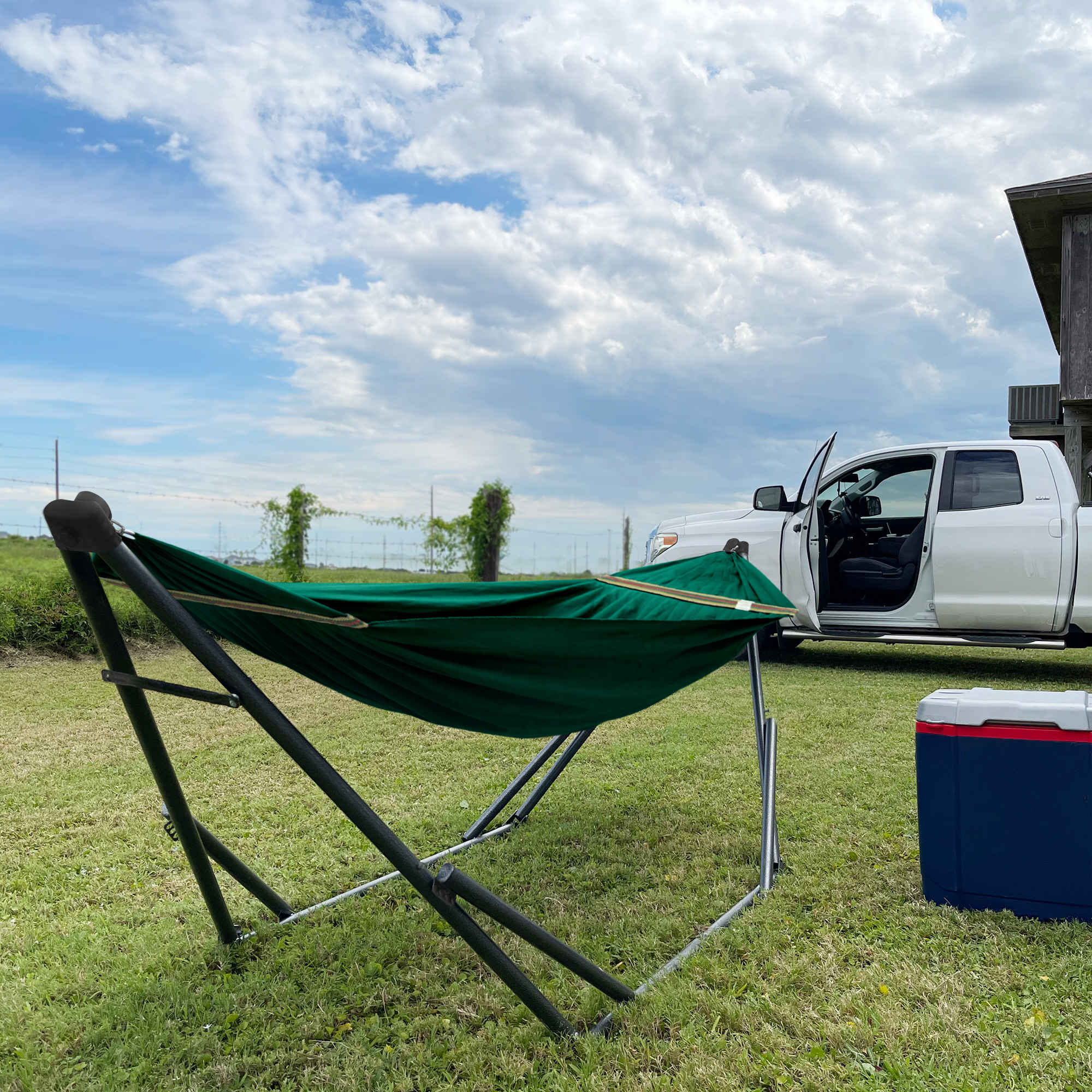 Tranquillo Uniki Canvas Hammock with Stand for Ultimate Relaxation Megsu