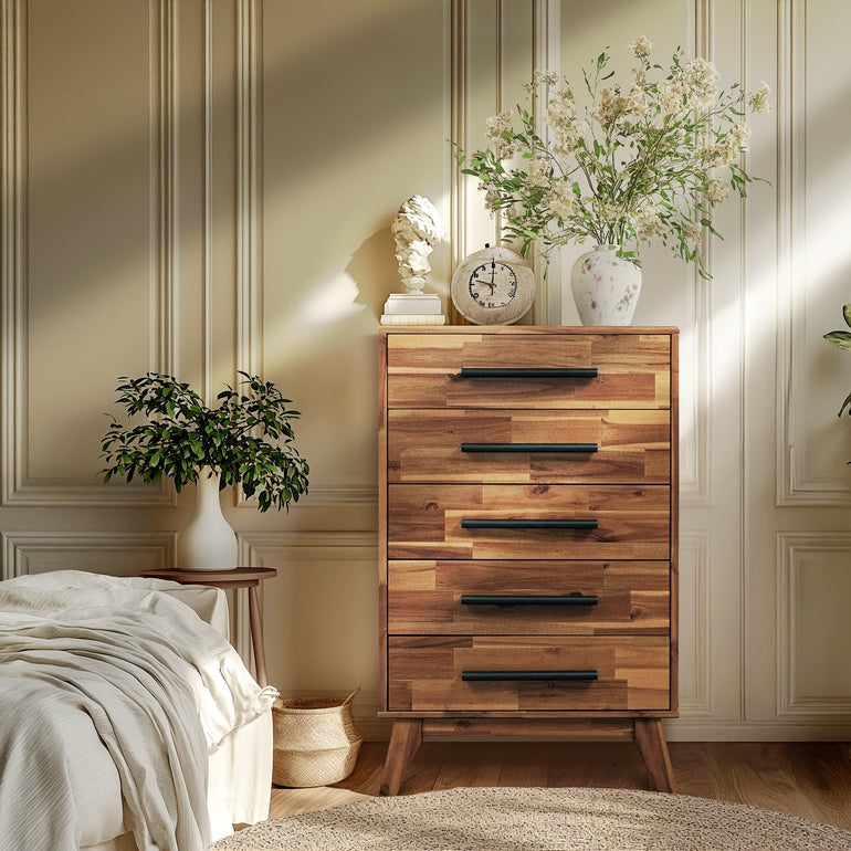 Linea Solid Wood Dresser Megsu