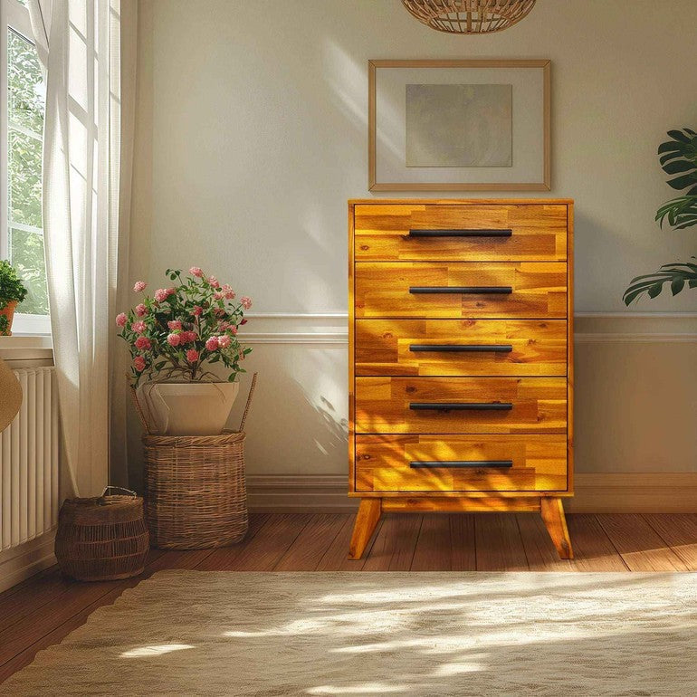 Linea Solid Wood Dresser Megsu