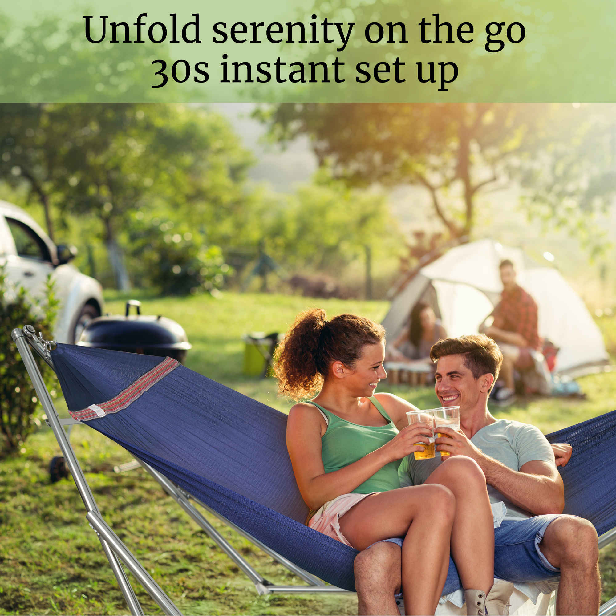 Tranquillo Universal Stainless Steel Hammock Stand for Ultimate Relaxation Megsu