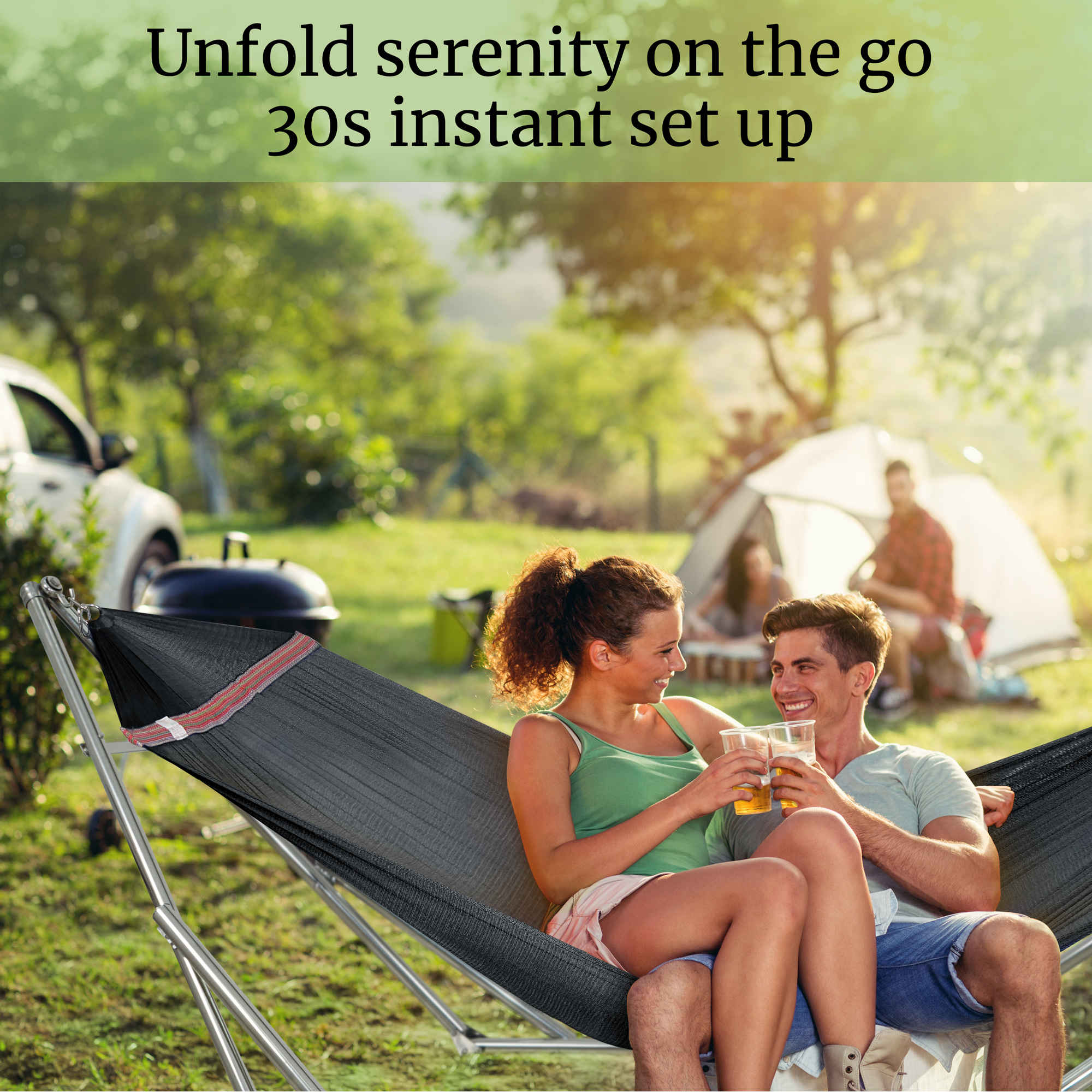 Tranquillo Universal Stainless Steel Hammock Stand for Ultimate Relaxation Megsu