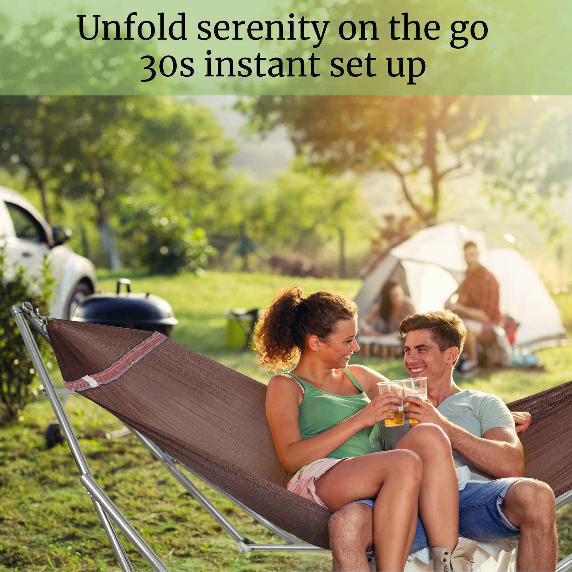Tranquillo Universal Stainless Steel Hammock Stand for Ultimate Relaxation Megsu