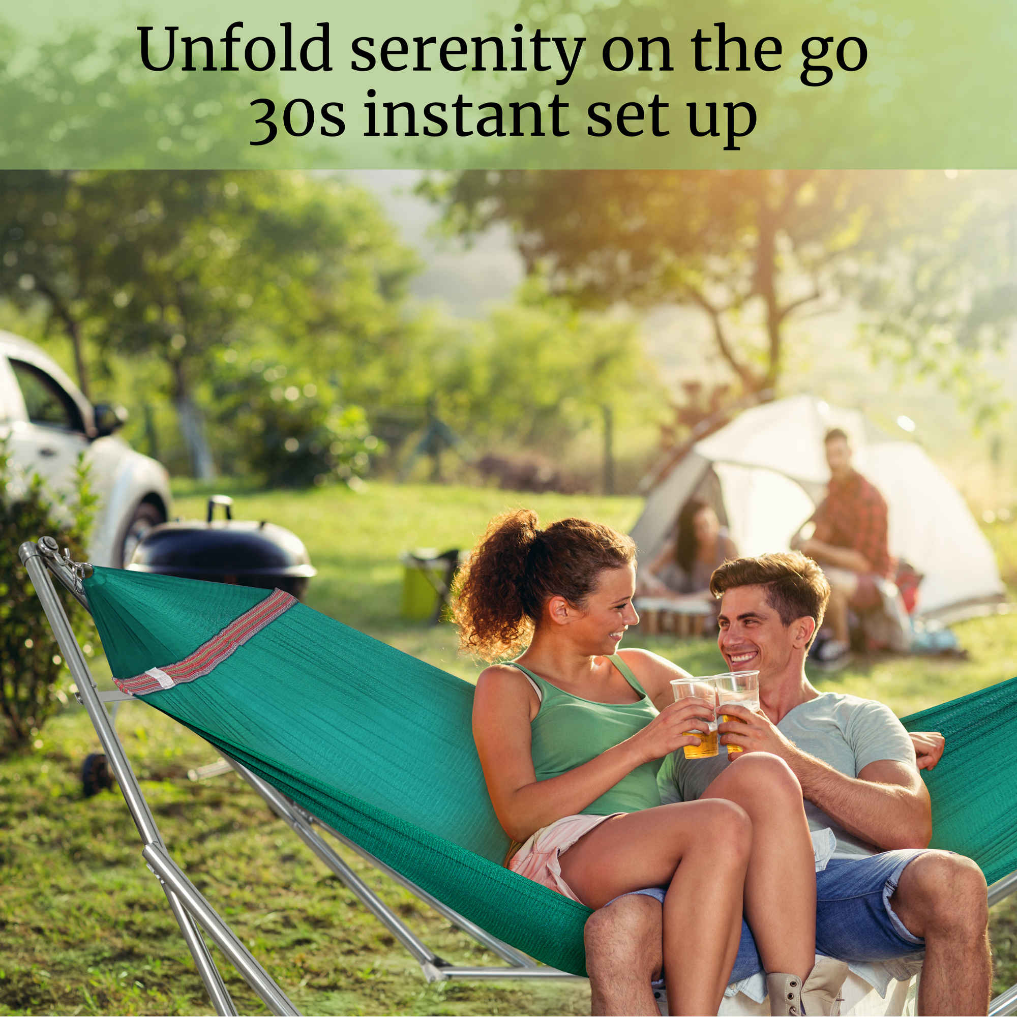 Tranquillo Universal Stainless Steel Hammock Stand for Ultimate Relaxation Megsu
