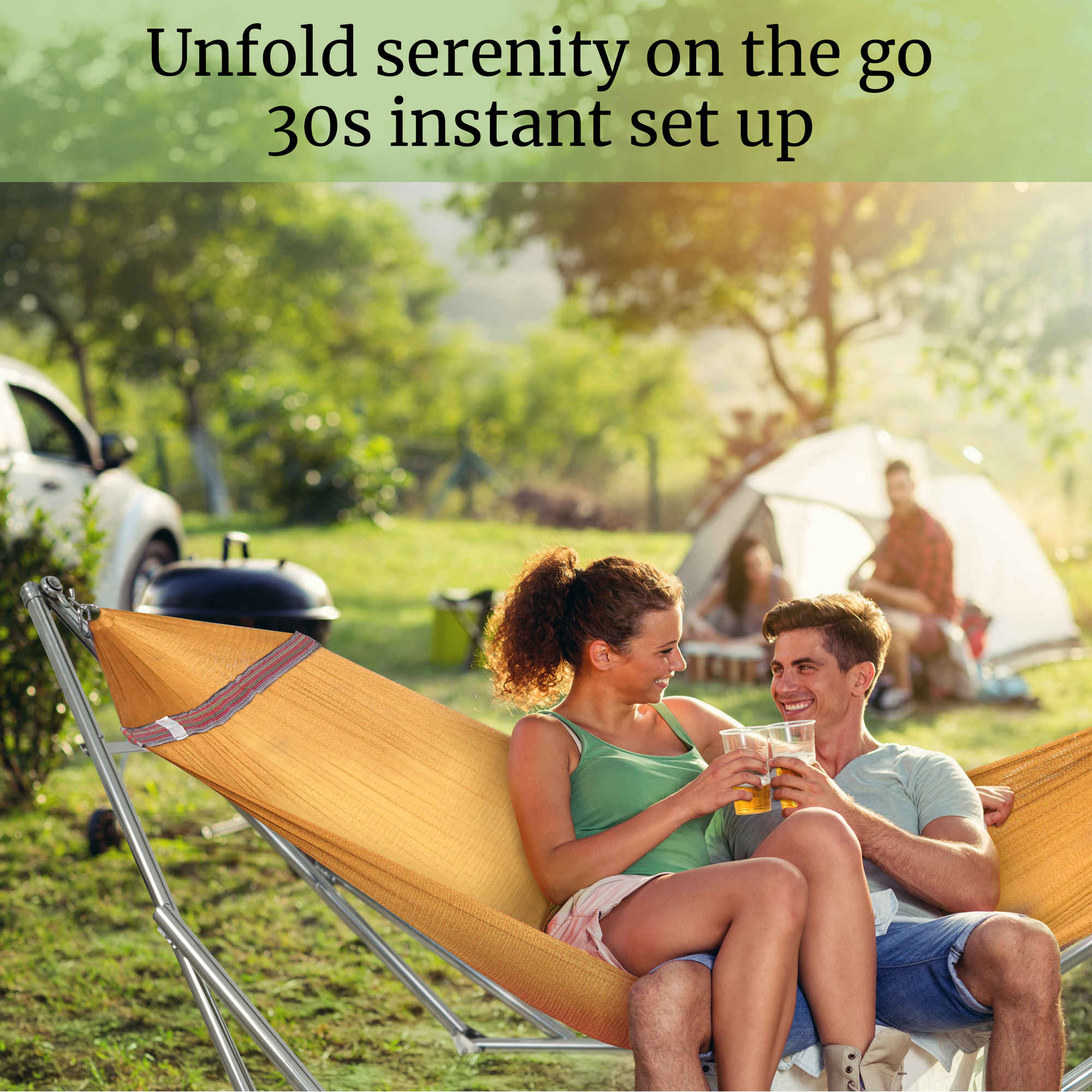 Tranquillo Universal Stainless Steel Hammock Stand for Ultimate Relaxation Megsu