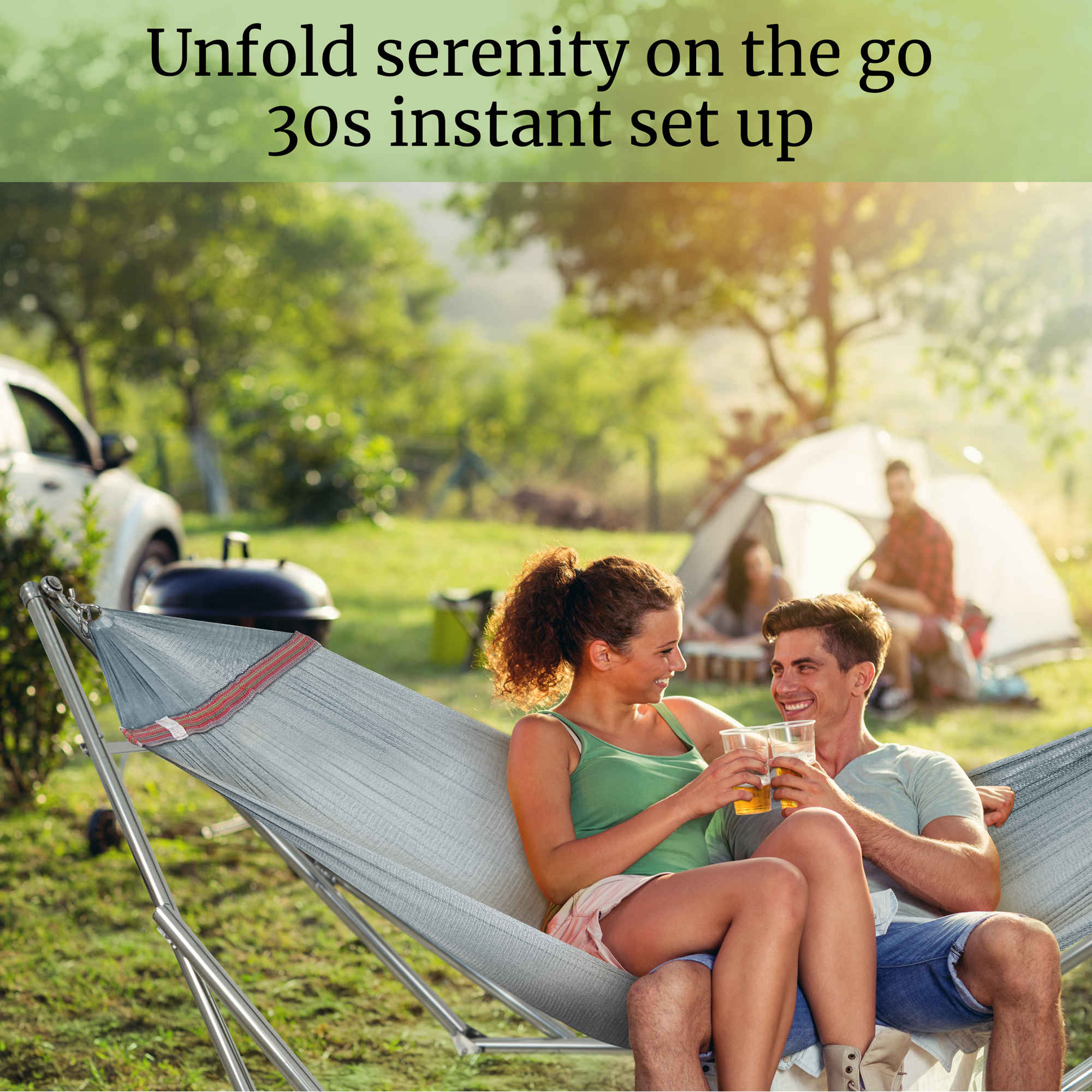 Tranquillo Universal Stainless Steel Hammock Stand for Ultimate Relaxation Megsu
