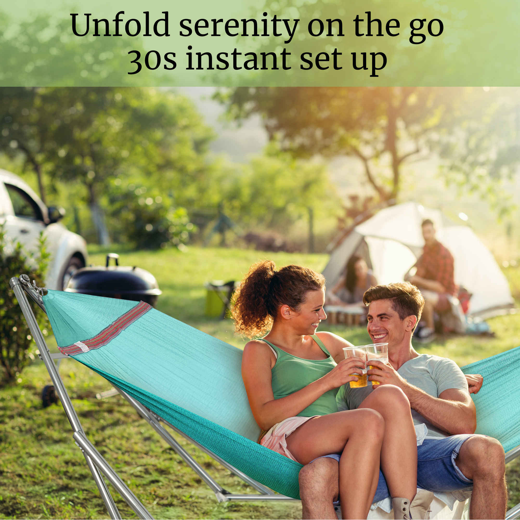 Tranquillo Universal Stainless Steel Hammock Stand for Ultimate Relaxation Megsu