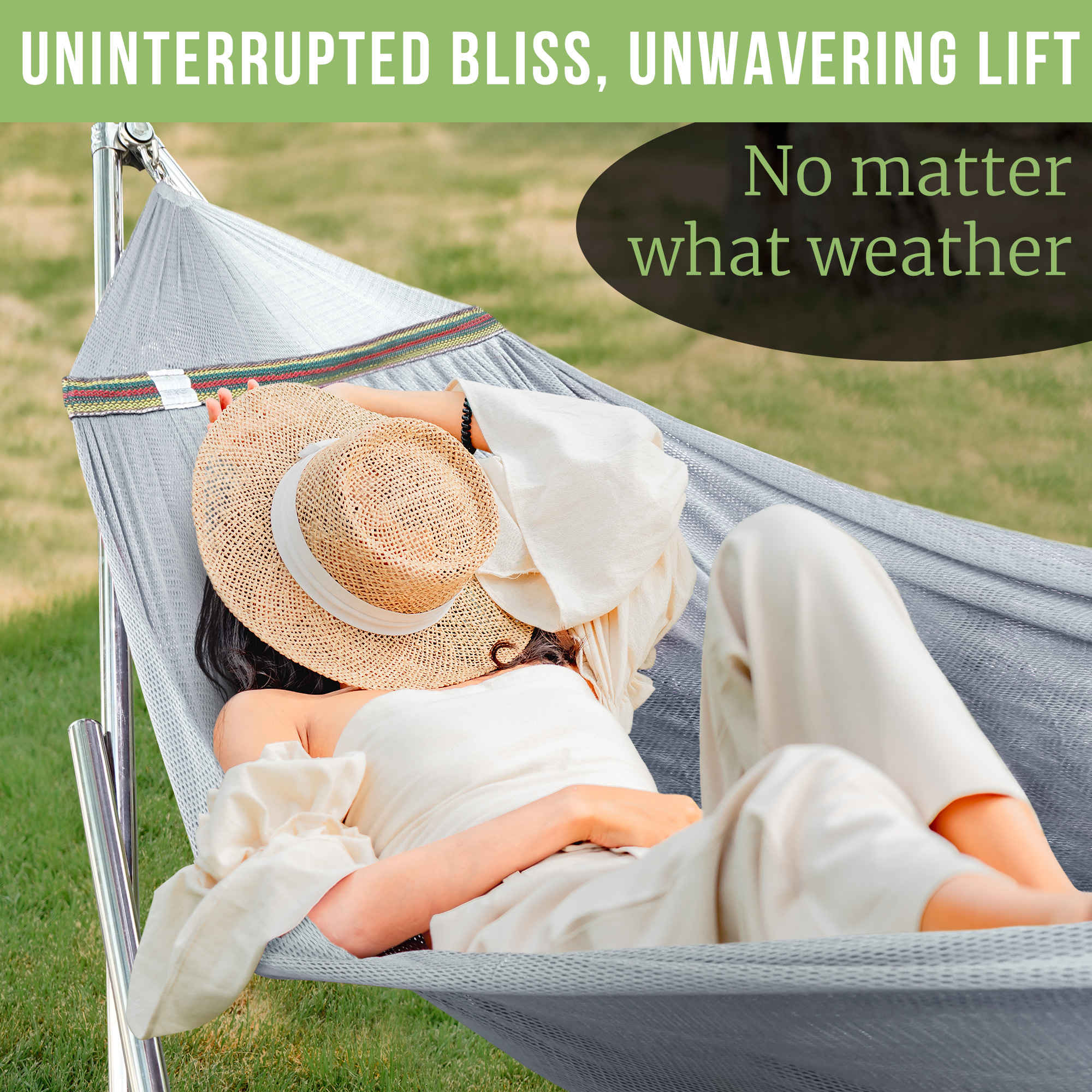Tranquillo Universal Stainless Steel Hammock Stand for Ultimate Relaxation Megsu