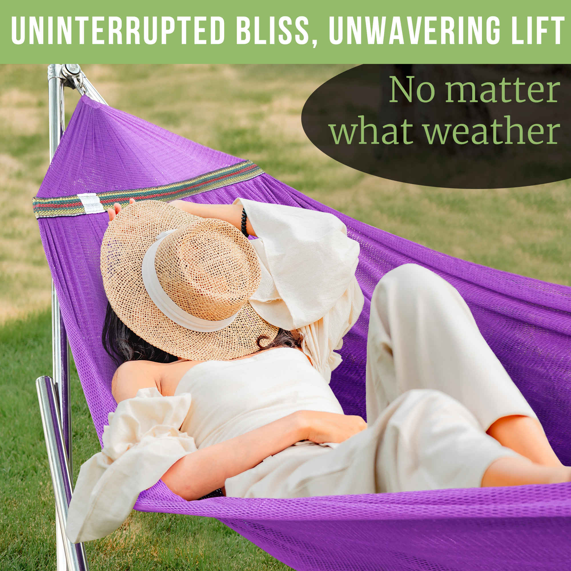 Tranquillo Universal Stainless Steel Hammock Stand for Ultimate Relaxation Megsu
