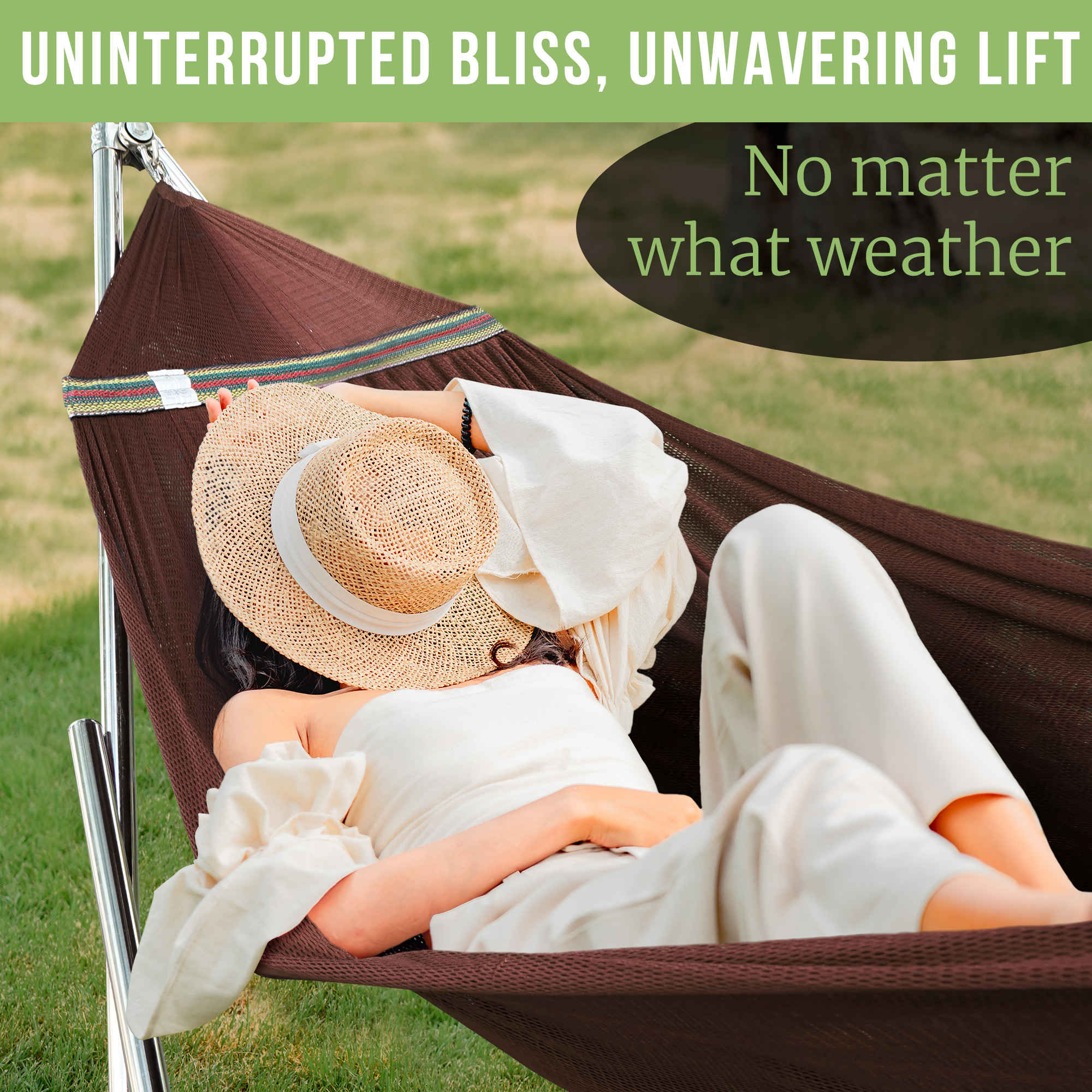 Tranquillo Universal Stainless Steel Hammock Stand for Ultimate Relaxation Megsu