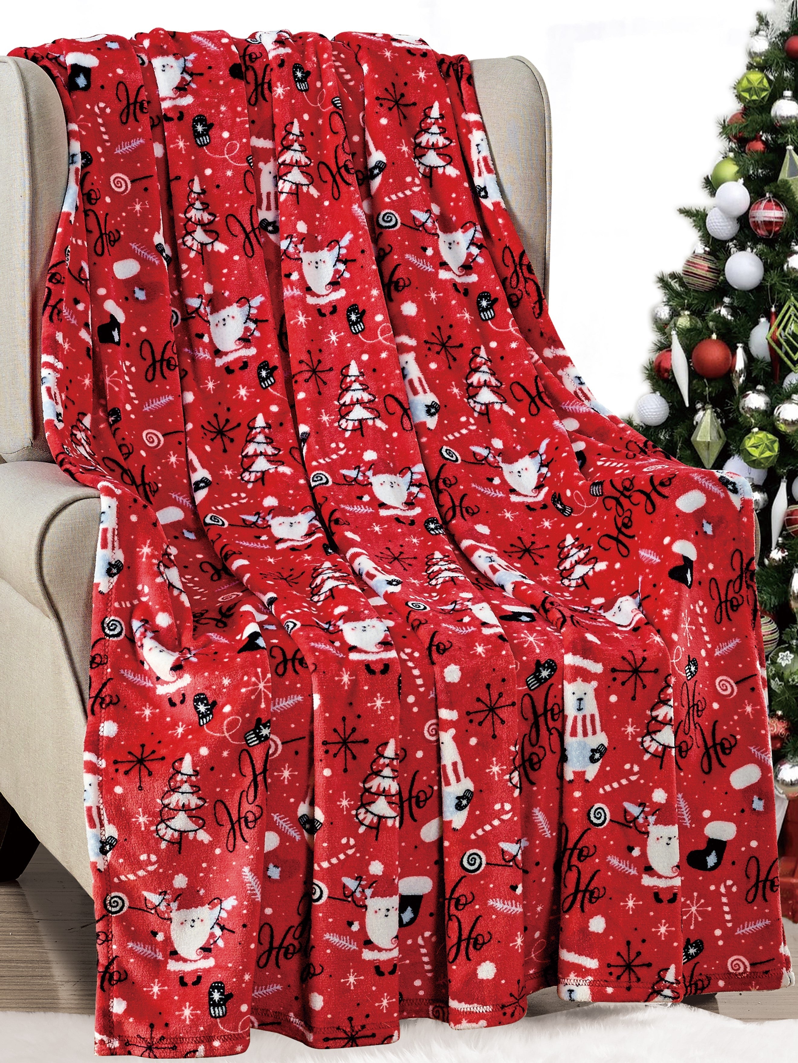 Decor&More Home Essentials Christmas Throw Faith-Hope-Love-Home-Decor