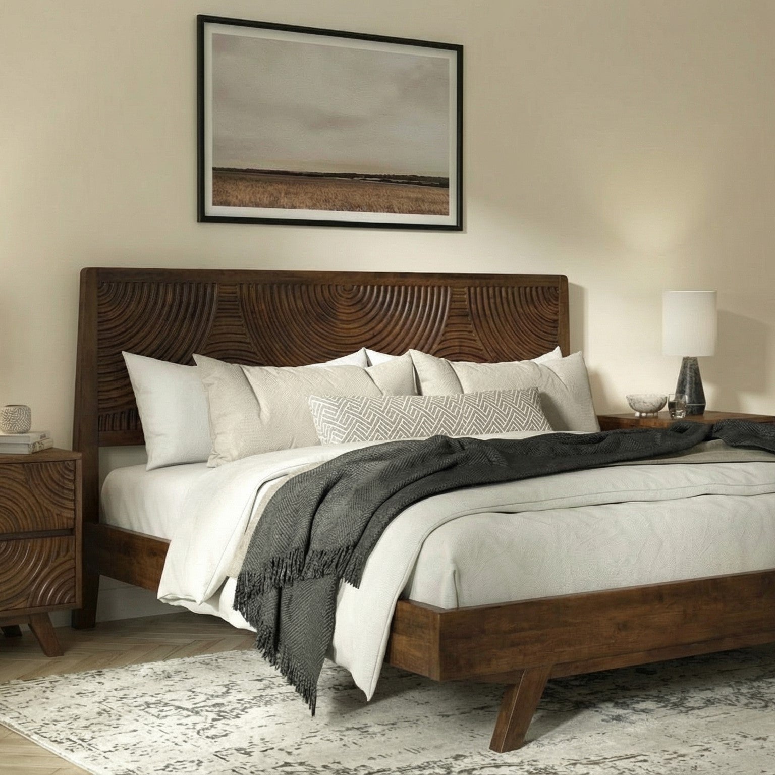 Harmony Solid Wood Bed Frame Megsu