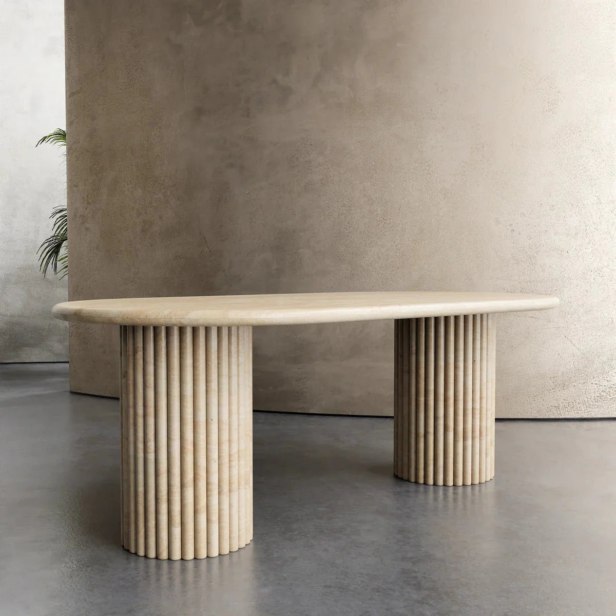 Elisa Deux Oval Dining Table Zicana Boutique