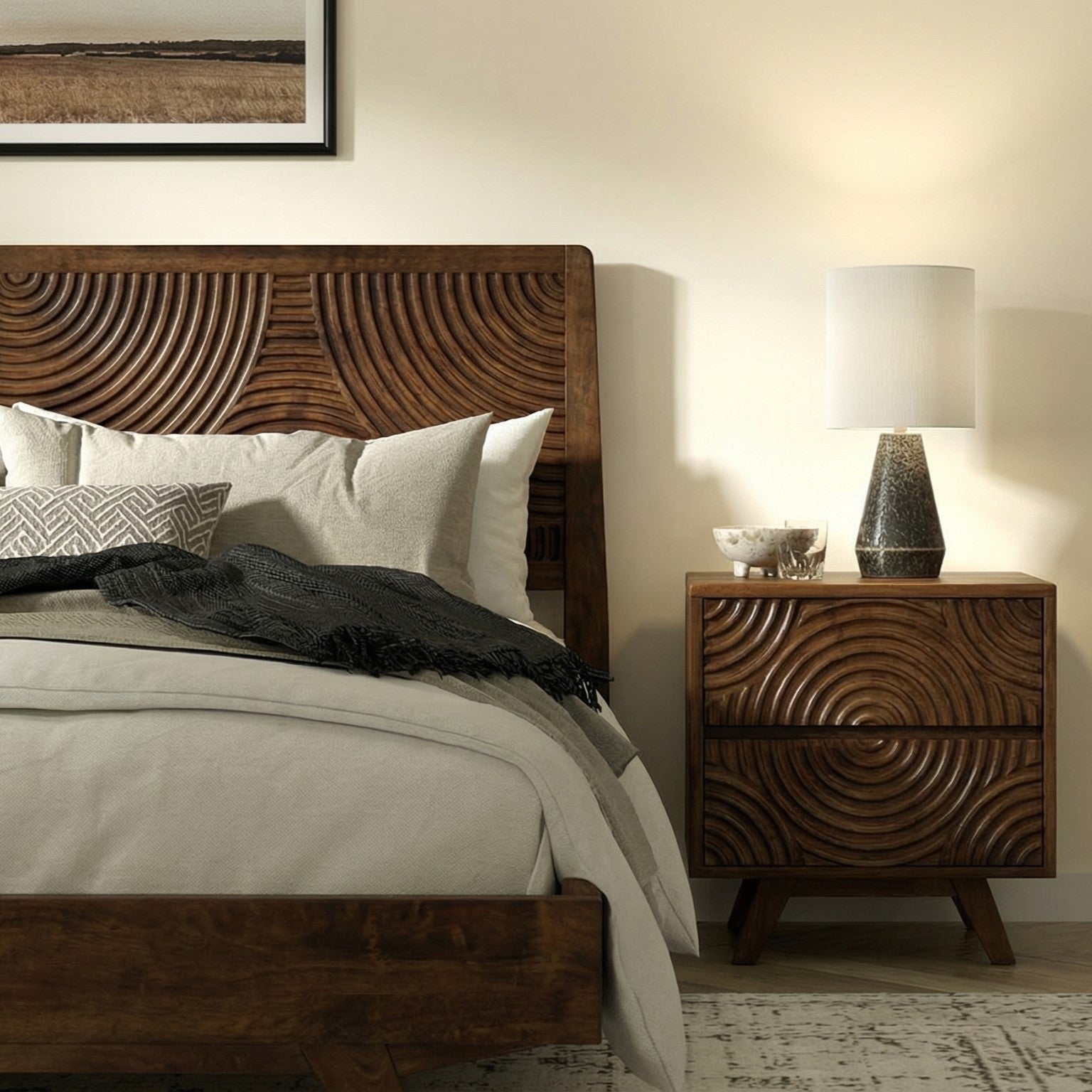 Harmony Solid Wood Bed Frame Megsu