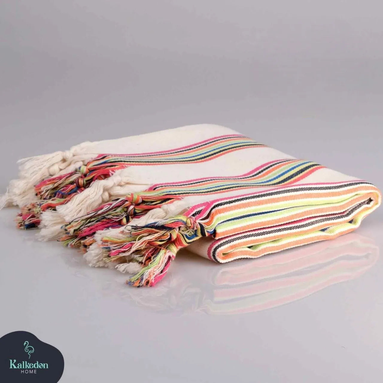 Rainbow Turkish Blanket Kalkedon Towels