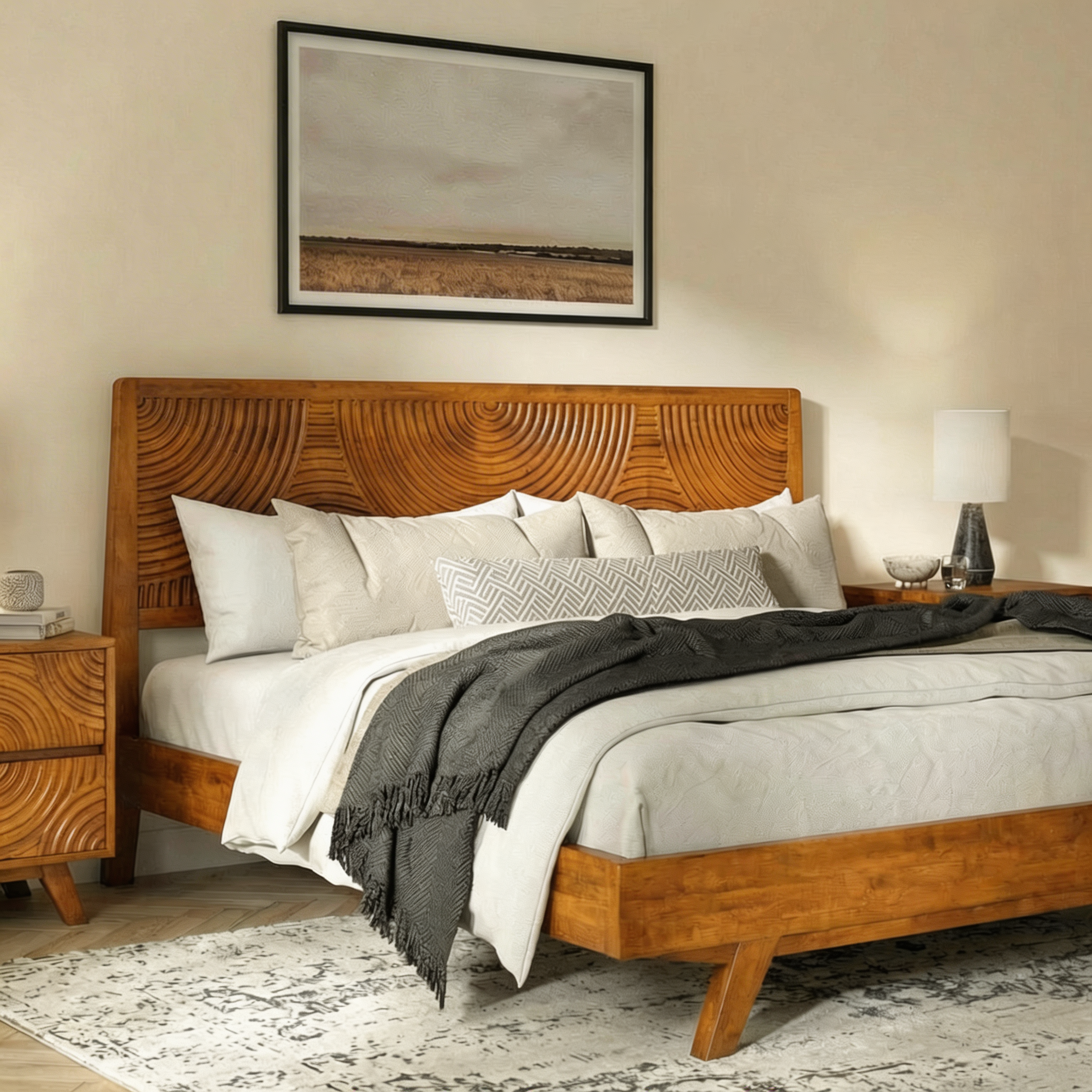 Harmony Solid Wood Bed Frame Megsu