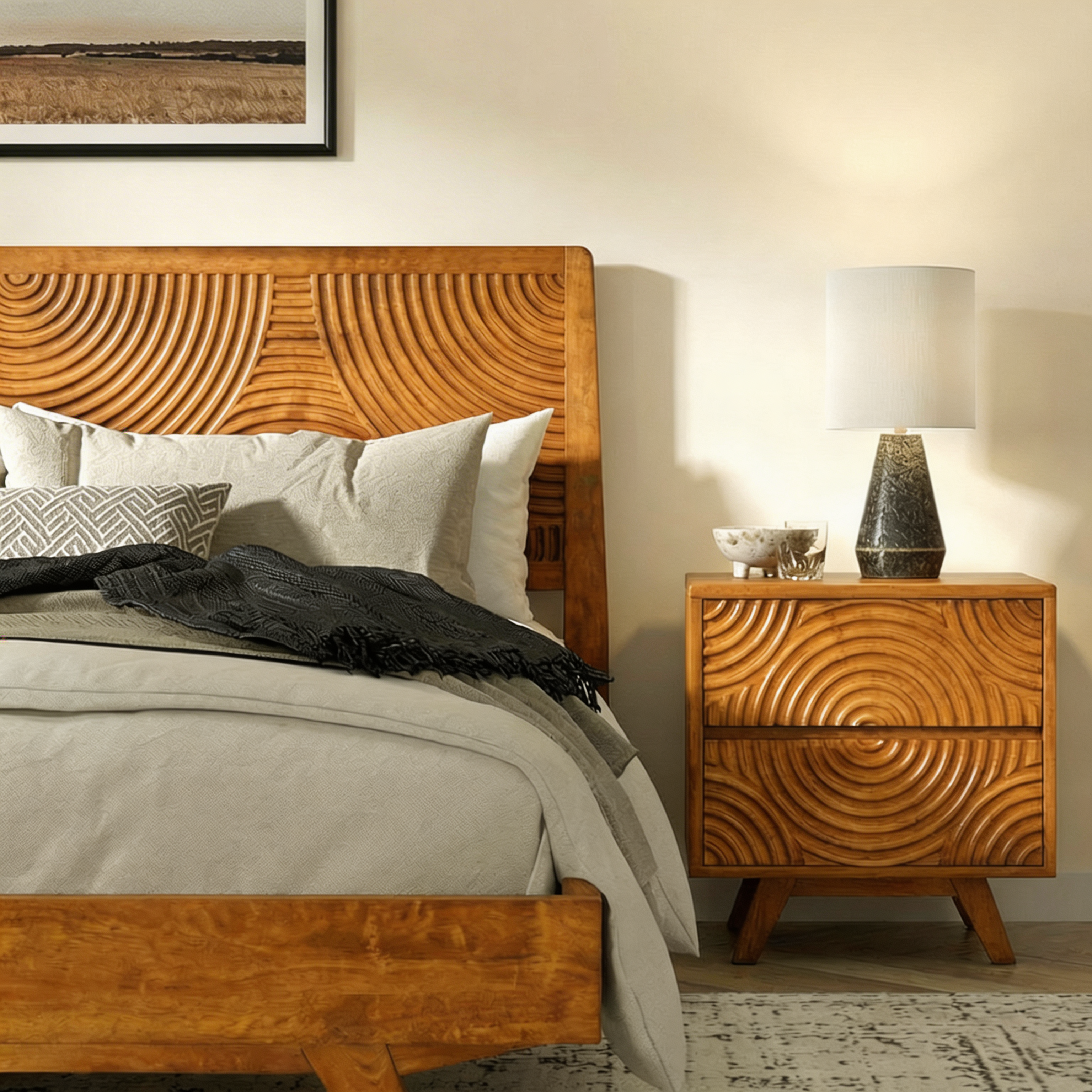 Harmony Solid Wood Bed Frame Megsu