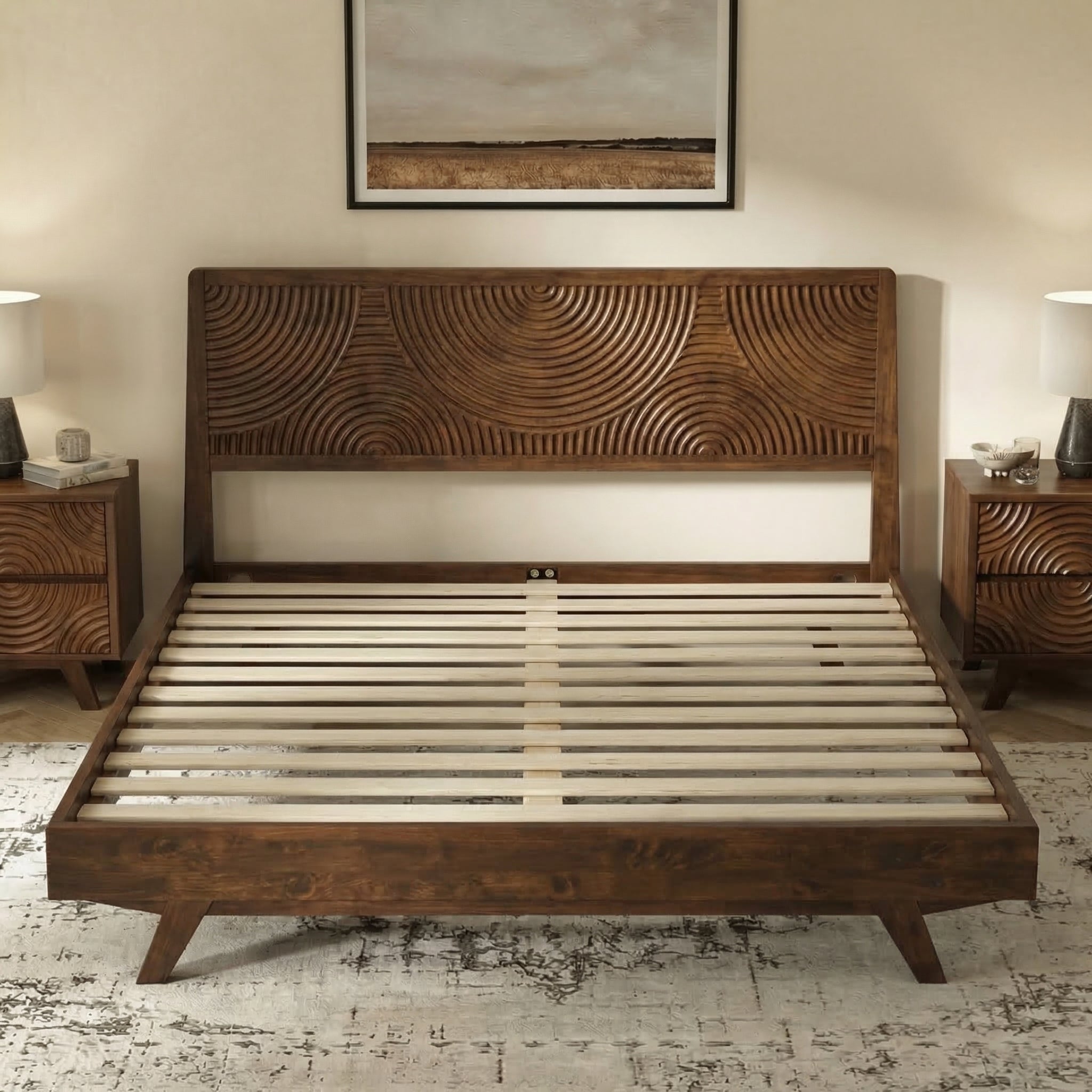Harmony Solid Wood Bed Frame Megsu