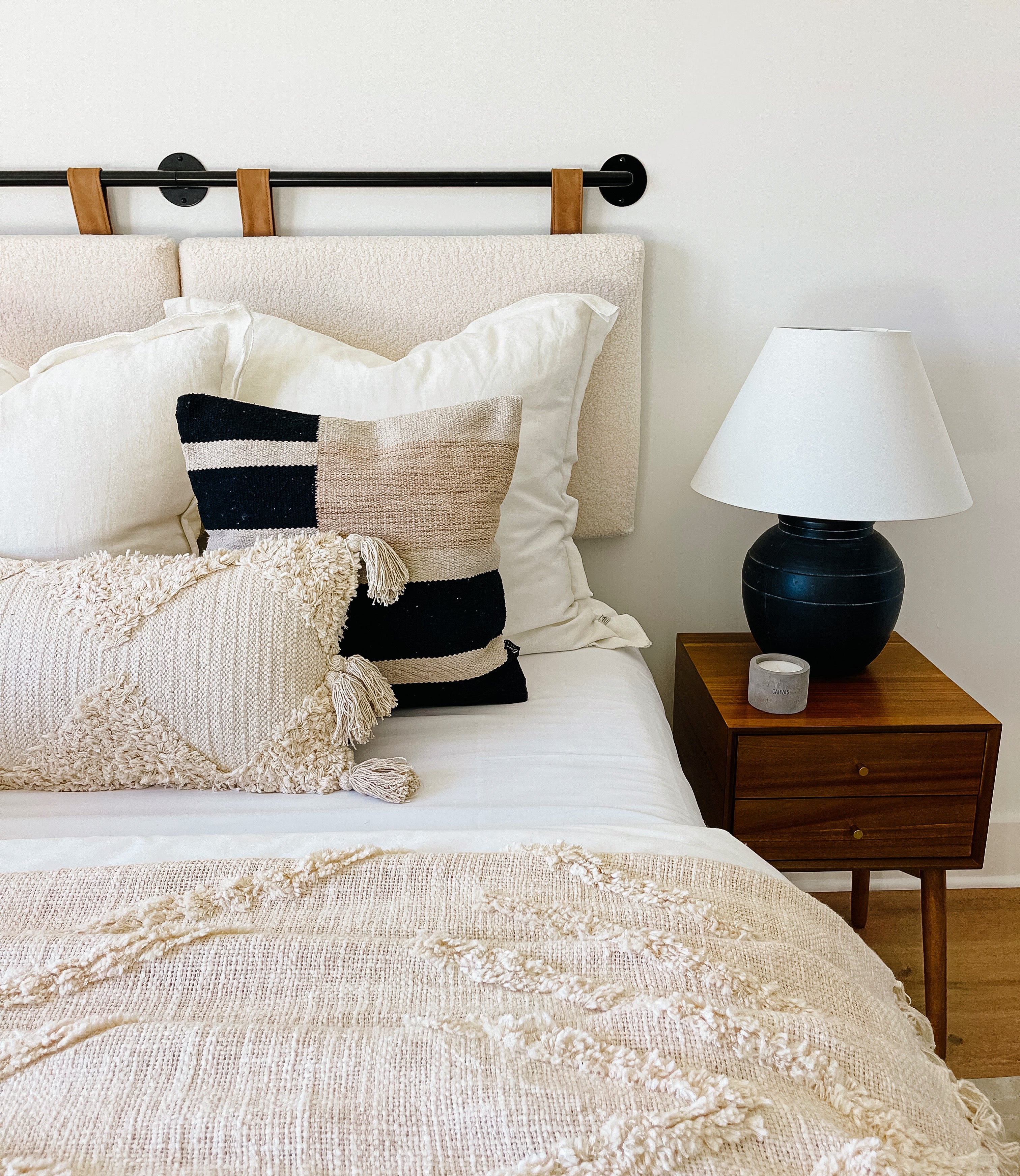 Calabasas Pillow Cover – Soft Neutral Minimalist Throw Pillow Busa Designs