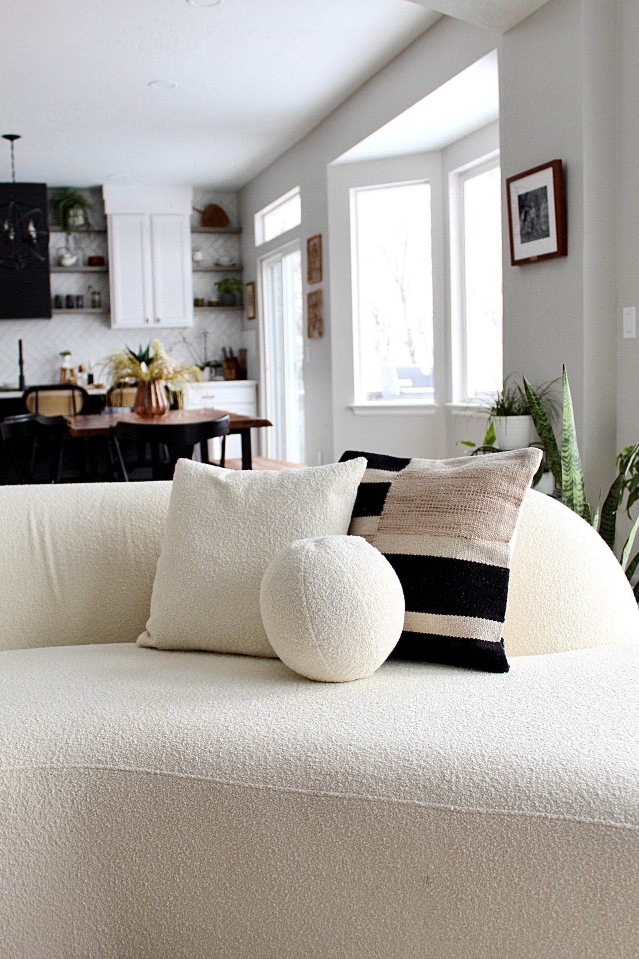 Calabasas Pillow Cover – Soft Neutral Minimalist Throw Pillow Busa Designs